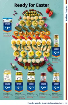 Preview of Aldi catalogue  - valid from 01.04.2026 | Page: 21 | Products: Bread, Tomatoes, Olives, Cucumbers