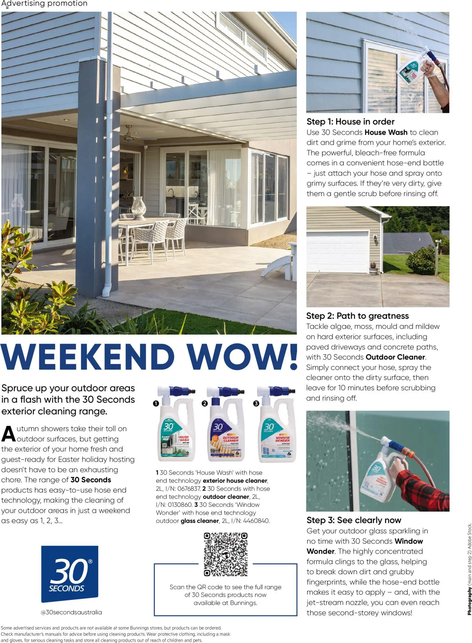 Bunnings Warehouse catalogue - valid from 01.04.2026 | Page: 62 | Products: Cleaner, Scrub, Mask, Window