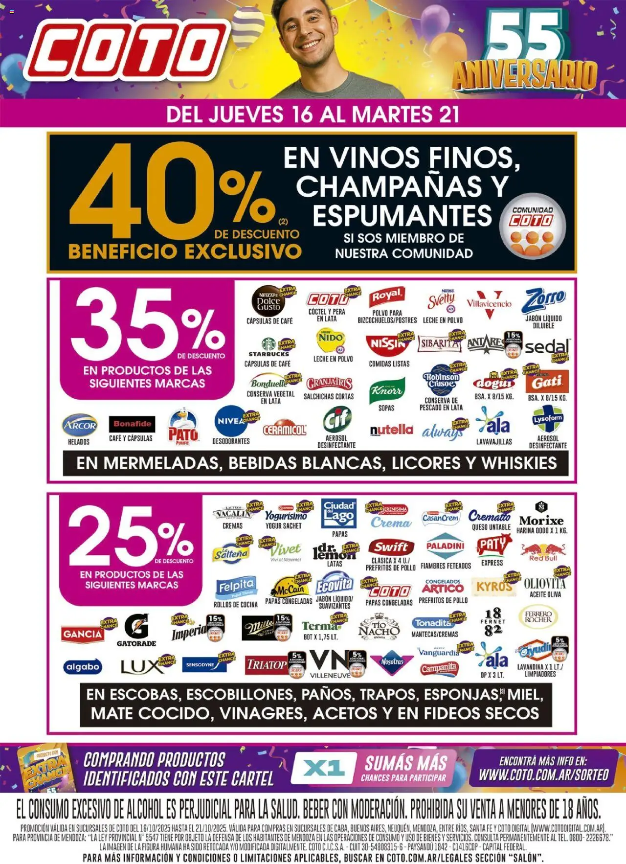 Coto - Salon │ válido desde el 16.10.2025 | Página: 1 | Productos: Lavandina, Leche en polvo, Jabón líquido, Leche
