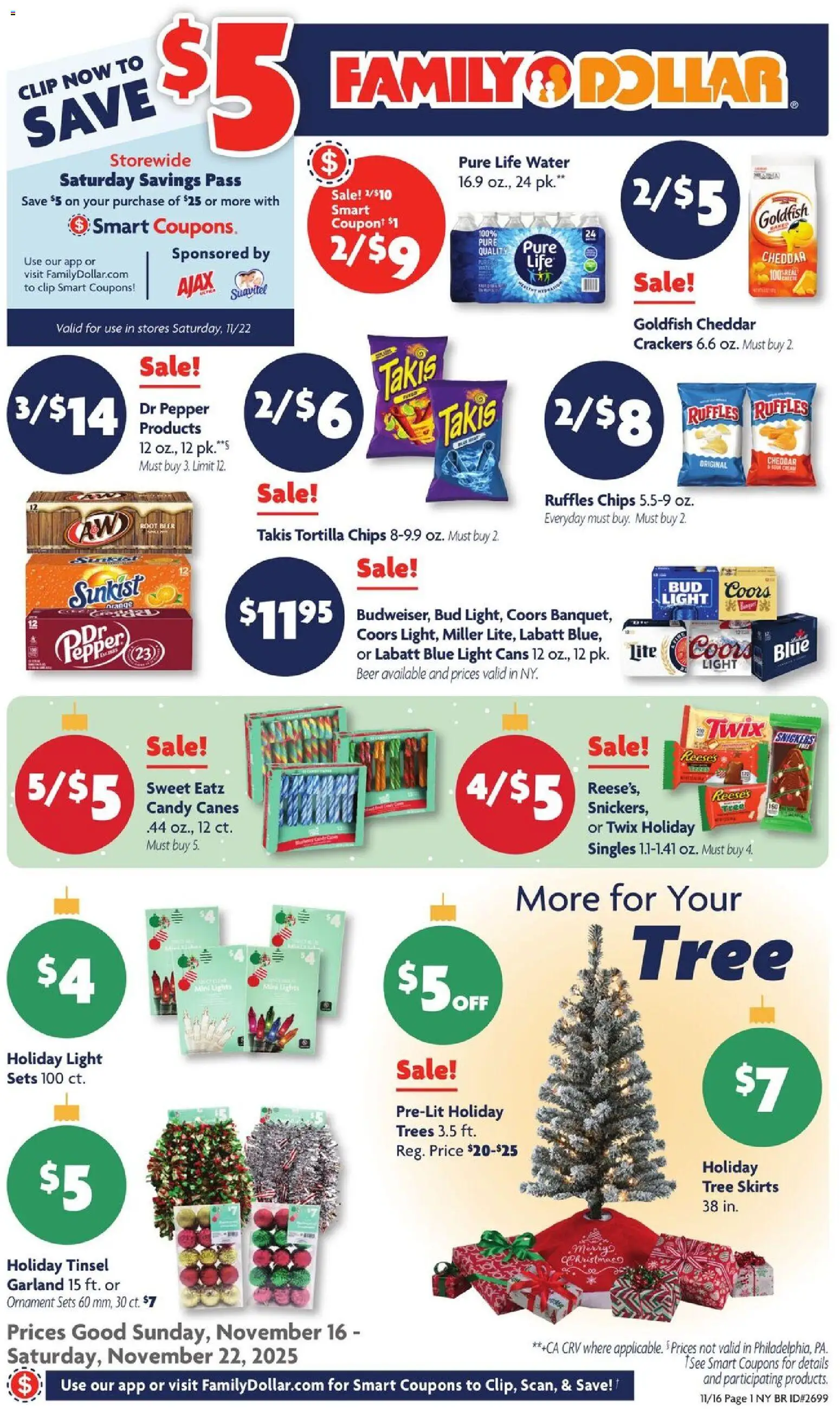 Family Dollar Weekly Ad - valid from 16.11.2025 | Page: 1