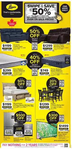 Preview of Leon's weekly flyer / circulaire from shop Leon's valid from 07.08.2025