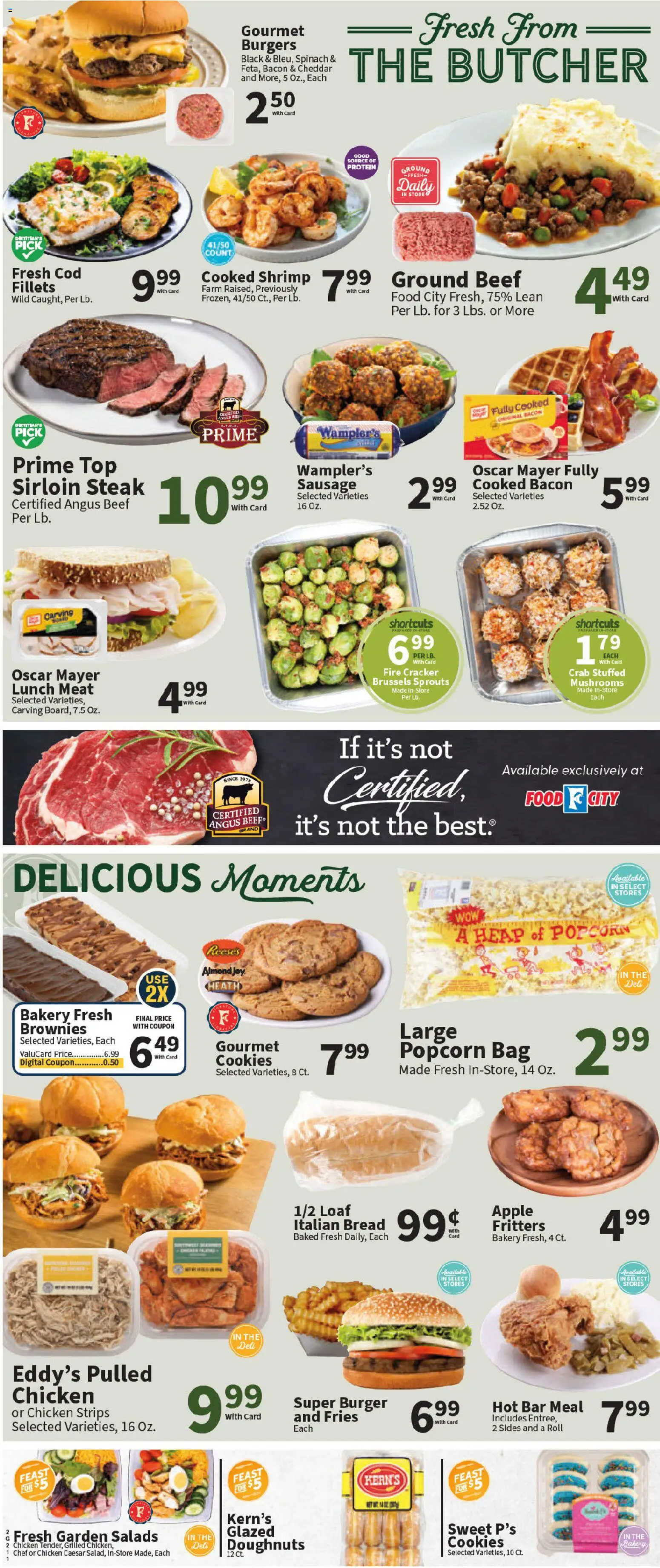 Food City Weekly Ad - valid from 14.01.2026 | Page: 4 | Products: Bakery, Brussels Sprouts, Spinach, Bag