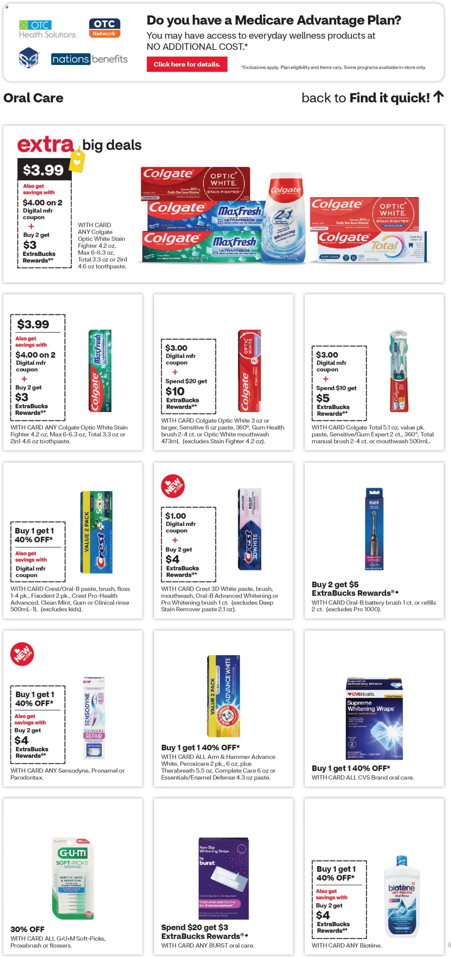 CVS Pharmacy Weekly Ad - WA - valid from 29.03.2026 | Page: 13 | Products: Safe, Brush, Toothpaste, Stain remover