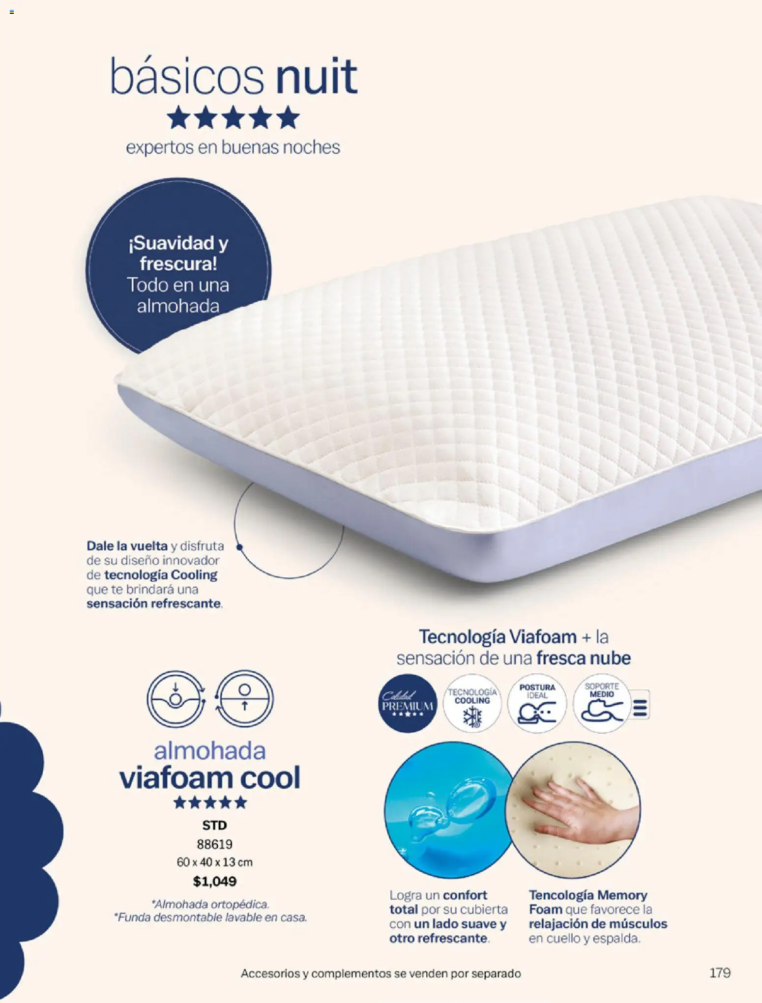 Nuevas ofertas de Vianney válidas en toda la República Mexicana desde el 06.03.2026. ¡Encuentra las mejores ofertas en Vianney catálogo Tu hogar, nuestra pasión! | Página: 181 | Productos: Almohada, Té