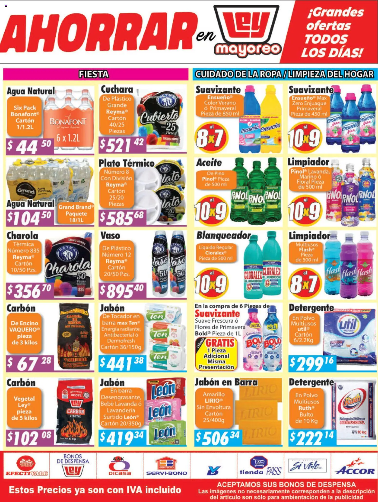 Nuevas ofertas de Casa Ley válidas en toda la República Mexicana desde el 19.01.2026. ¡Encuentra las mejores ofertas en Casa Ley folleto Sinaloa! | Página: 4 | Productos: Suavizante, Barra, Cuchara, Jabón