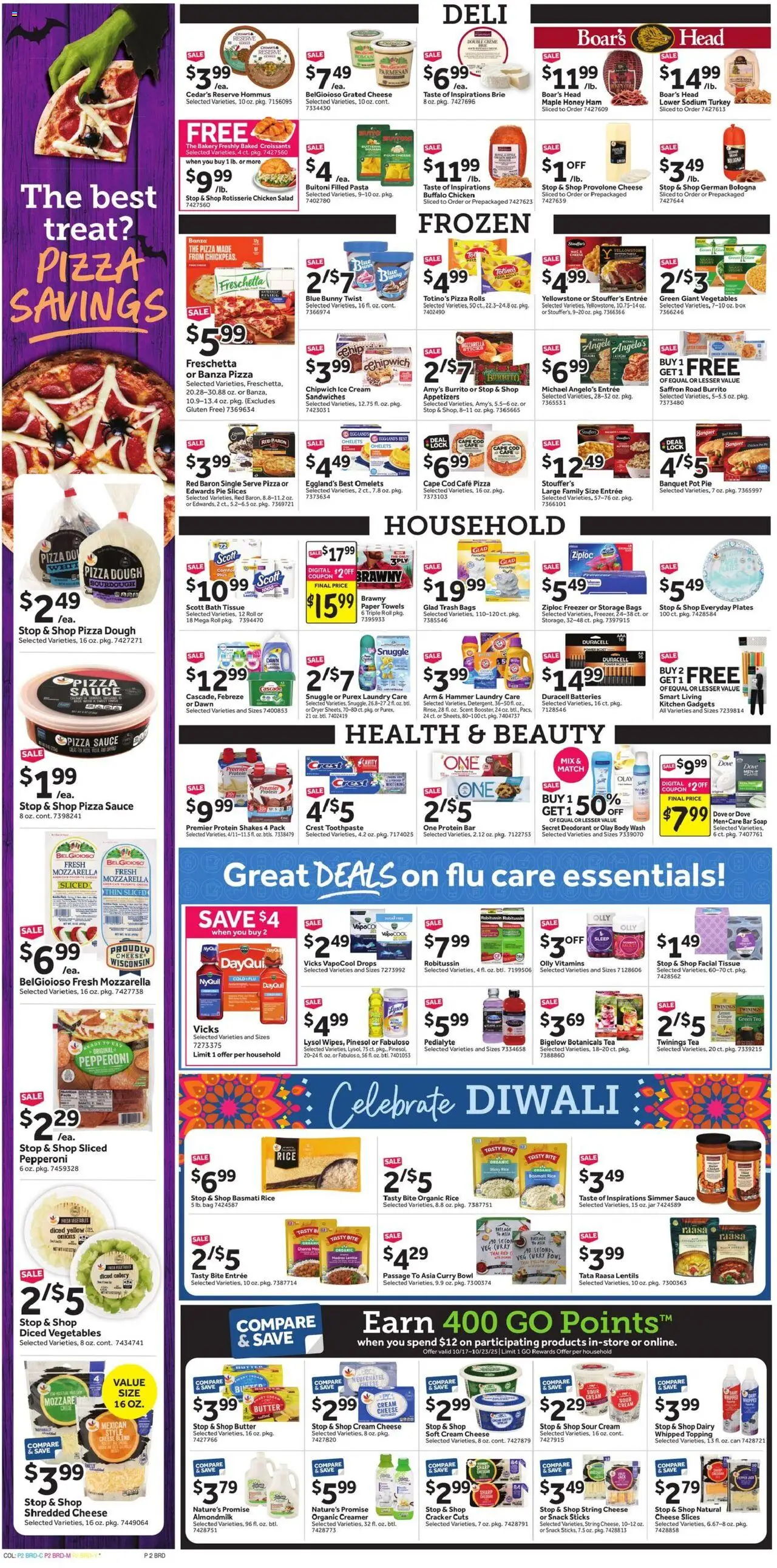 Stop & Shop Weekly Ad - valid from 17.10.2025 | Page: 3 | Products: Pizza, Rice, Sour cream, Bar Soap