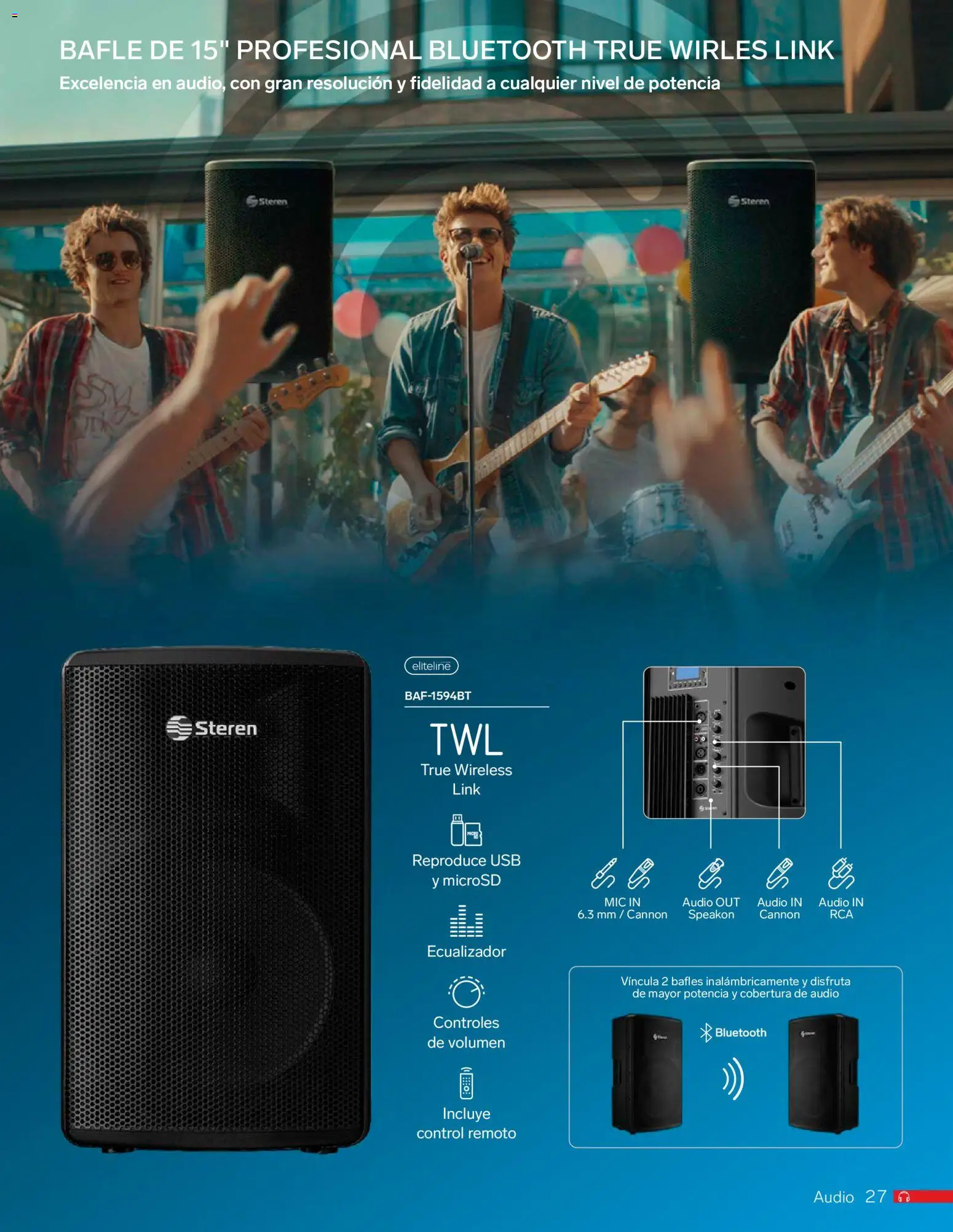 Nuevas ofertas de Steren válidas en toda la República Mexicana desde el 01.01.2026. ¡Encuentra las mejores ofertas en Steren catálogo! | Página: 39 | Productos: Usb, Ecualizador, Audio, Control remoto