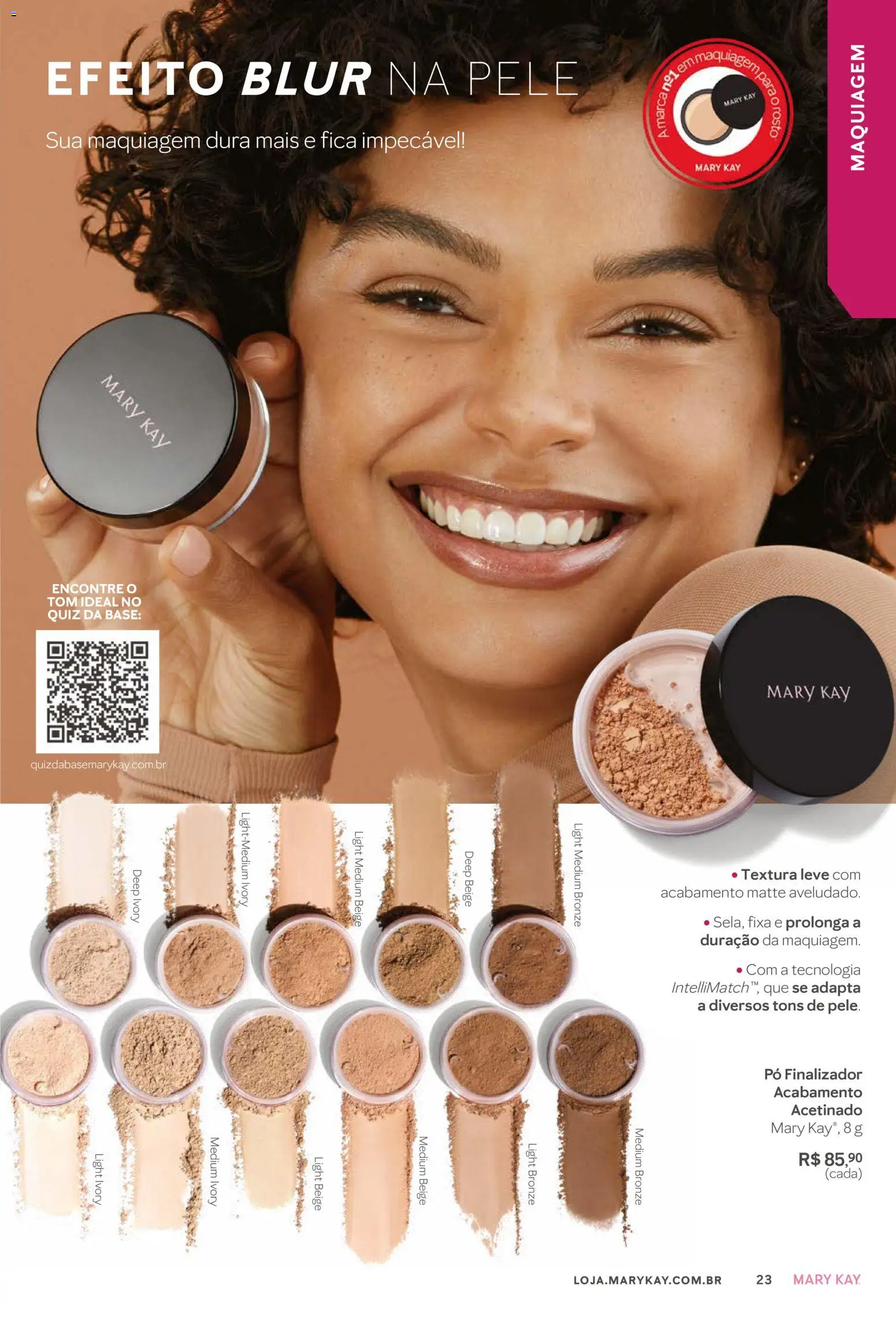 Mary Kay Folheto - válido de 01.01.2026 | Página: 23 | Produtos: Maquiagem, Pó, Base