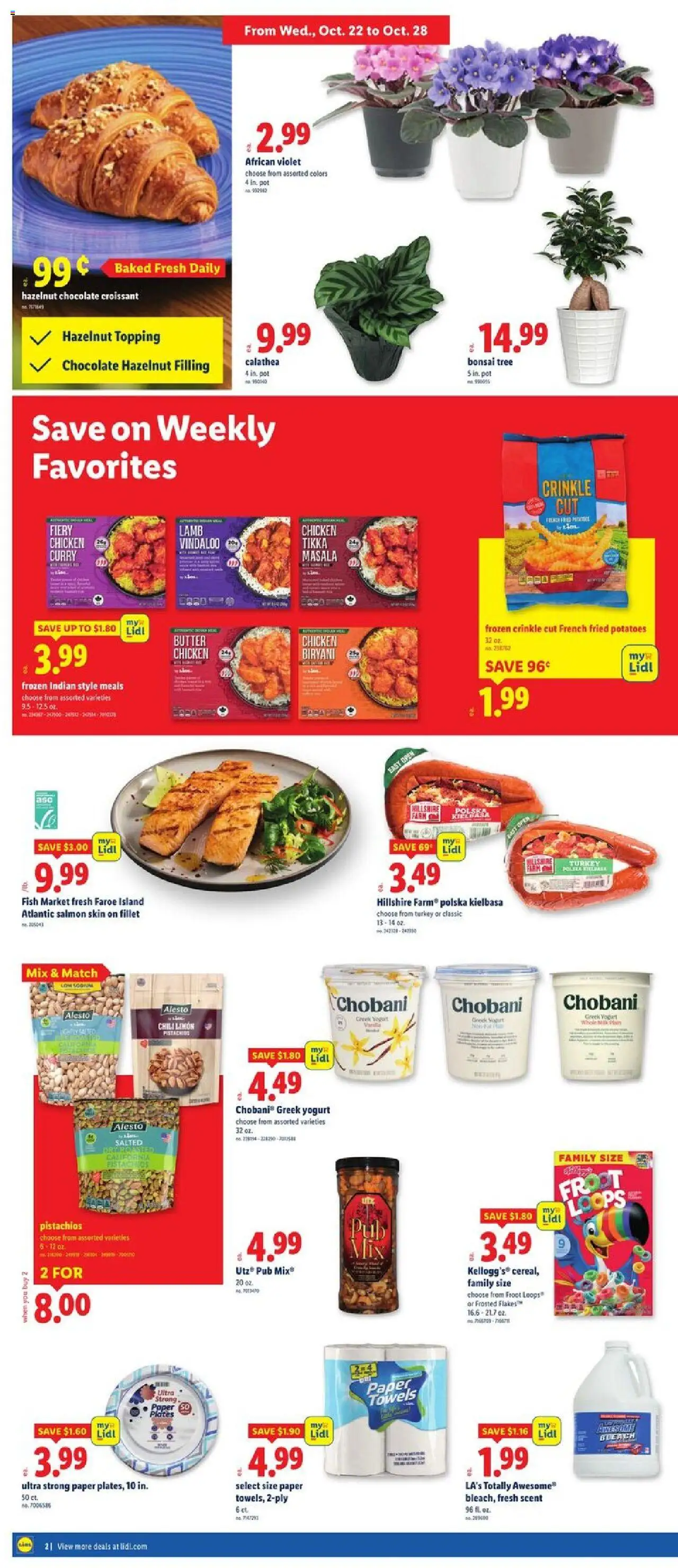 Lidl Weekly Ad - DC - valid from 22.10.2025 | Page: 2 | Products: Butter, Yogurt, Chocolate, Potatoes