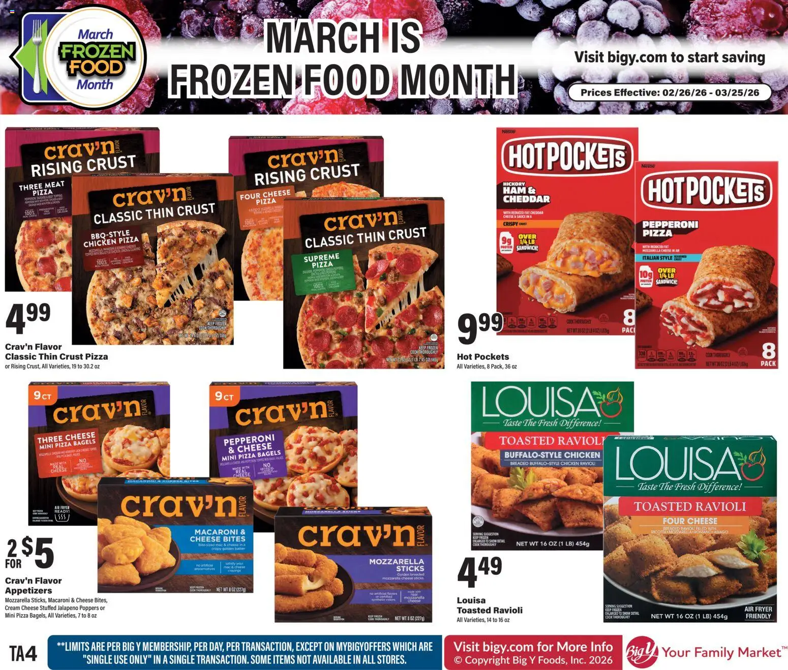 Big Y Ad - valid from 26.02.2026 | Page: 4 | Products: Fryer, Ham, Cream, Sauce