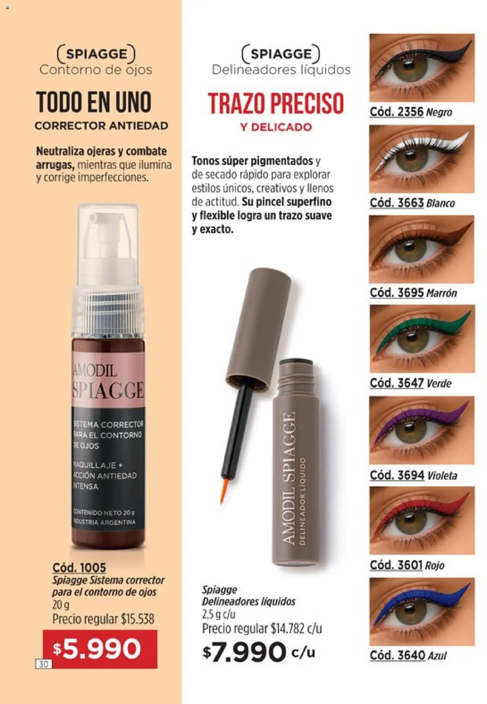 Catálogo Amodil Campaña 5 │ válido desde el 01.03.2026 | Página: 30 | Productos: Maquillaje, Pincel, Contorno de ojos, Contorno