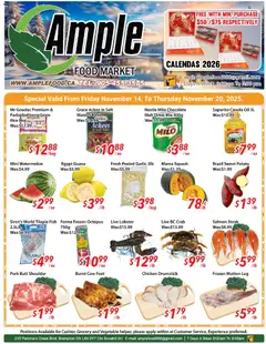 Preview of Ample Food Market - Weekly flyer Brampton from shop Ample Food Market valid from 14.11.2025
