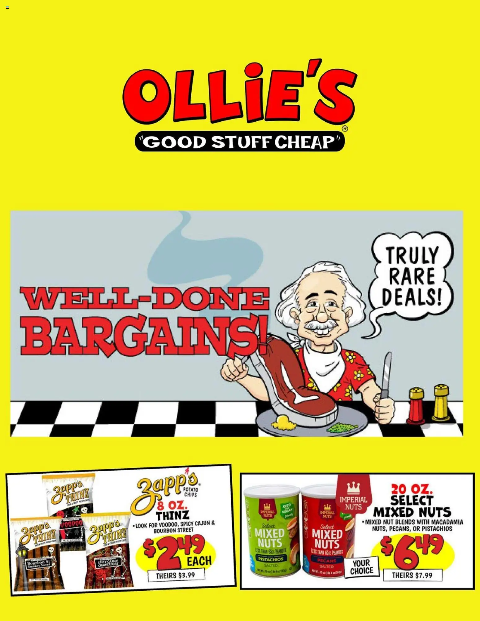 Ollie's Weekly Ad - valid from 09.01.2026 | Page: 1 | Products: Bourbon, Nuts