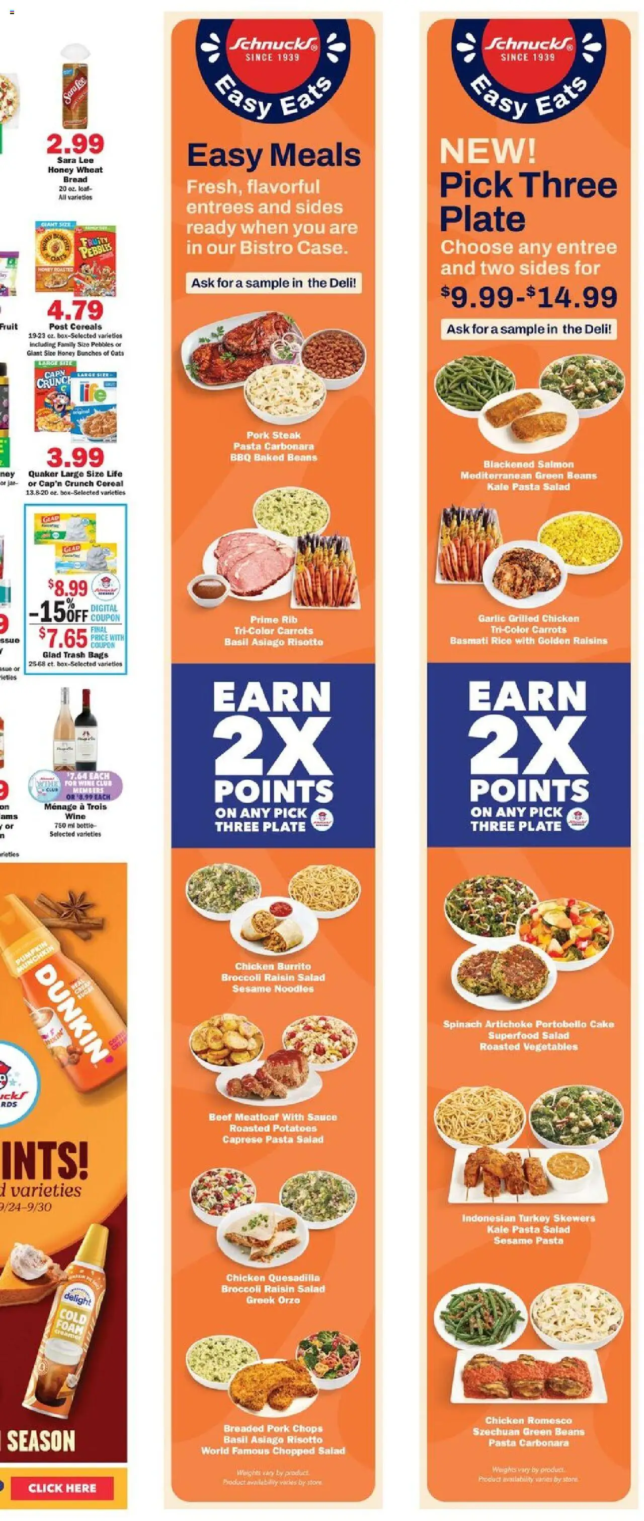 Schnucks Weekly Print Ad - MO - valid from 24.09.2025 | Page: 7 | Products: Spinach, Beef, Raisins, Pumpkin