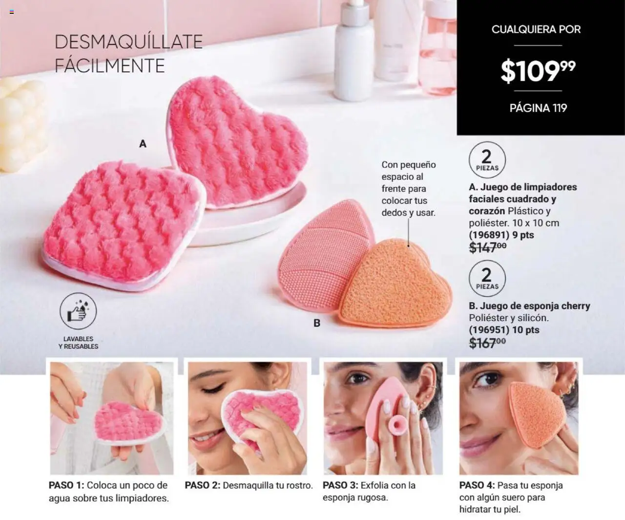 Nuevas ofertas de AVON válidas en toda la República Mexicana desde el 09.10.2025. ¡Encuentra las mejores ofertas en AVON - Casa & Estilo 16 2025! | Página: 119 | Productos: Esponja, Agua, Juego, Sobre