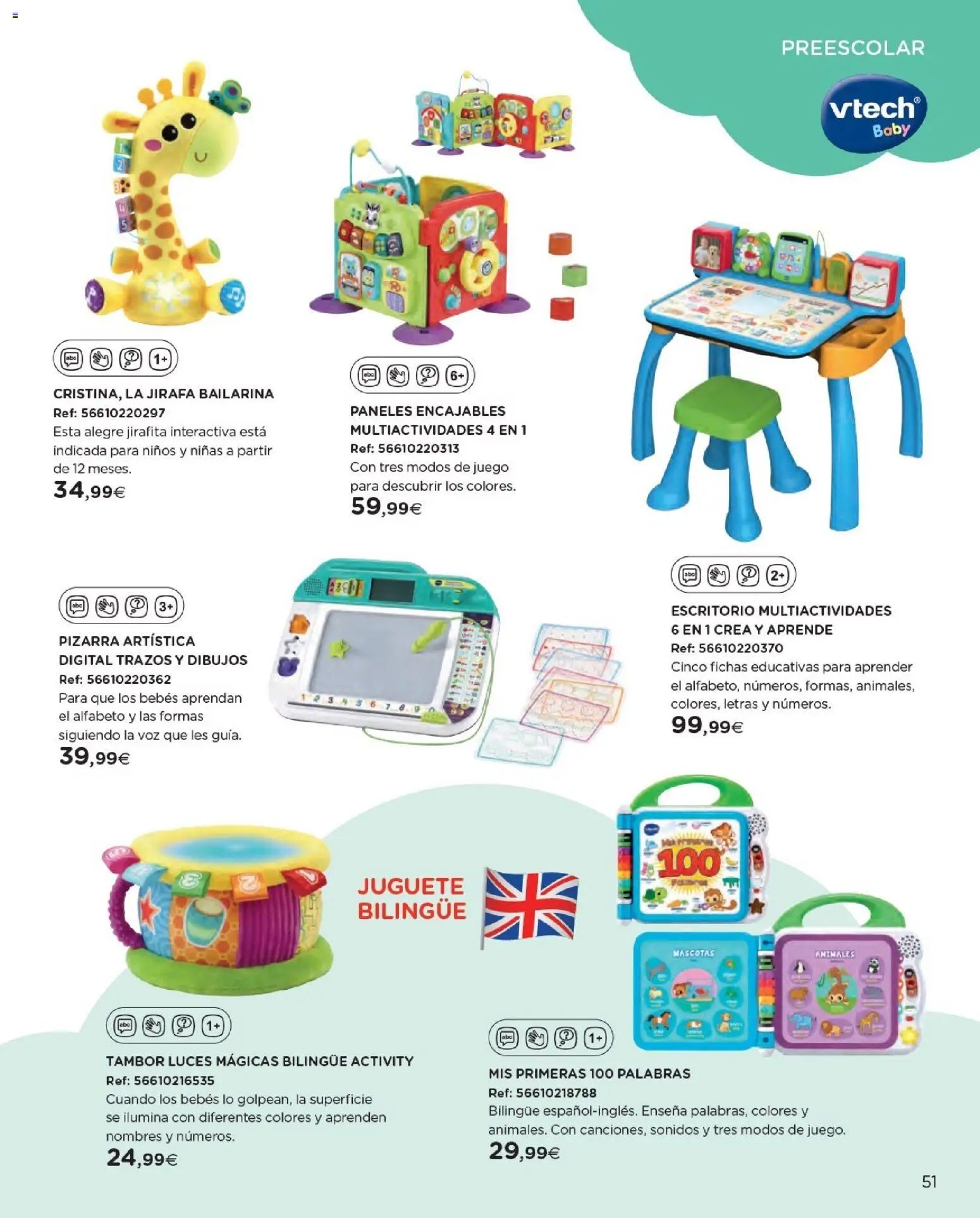 Nuevas ofertas de El Corte Inglés válidas en toda la República Mexicana desde el 27.10.2025. ¡Encuentra las mejores ofertas en El Corte Inglés catálogo Juguetes! | Página: 51 | Productos: Juego, Escritorio