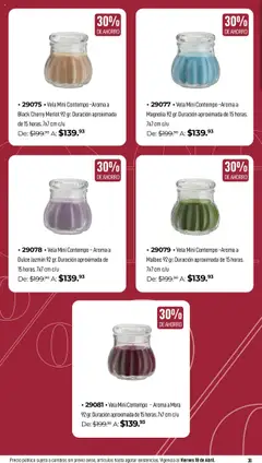 Vista previa de Home Interiors catálogo Magia de las Velas , nuevo folleto de la tienda, válido en México a partir del 31.03.2025 | Página: 30 | Productos: Vela