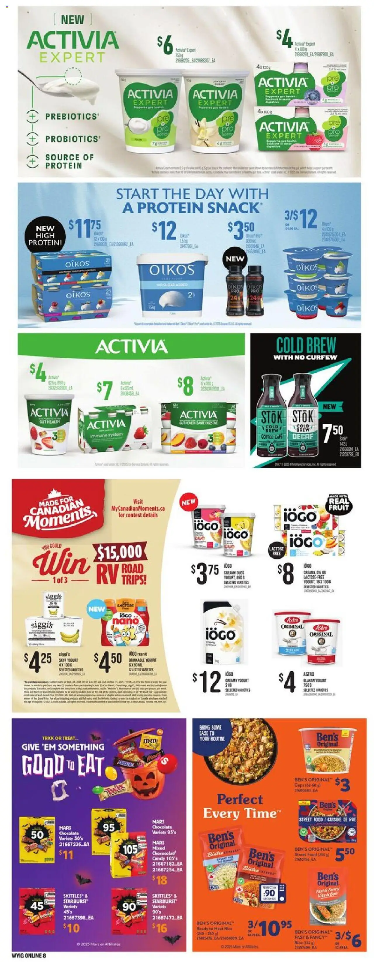 Loblaws flyer valid from 16.10.2025 | Page: 19 | Products: Rice, Yogurt, Coffee, Chocolate