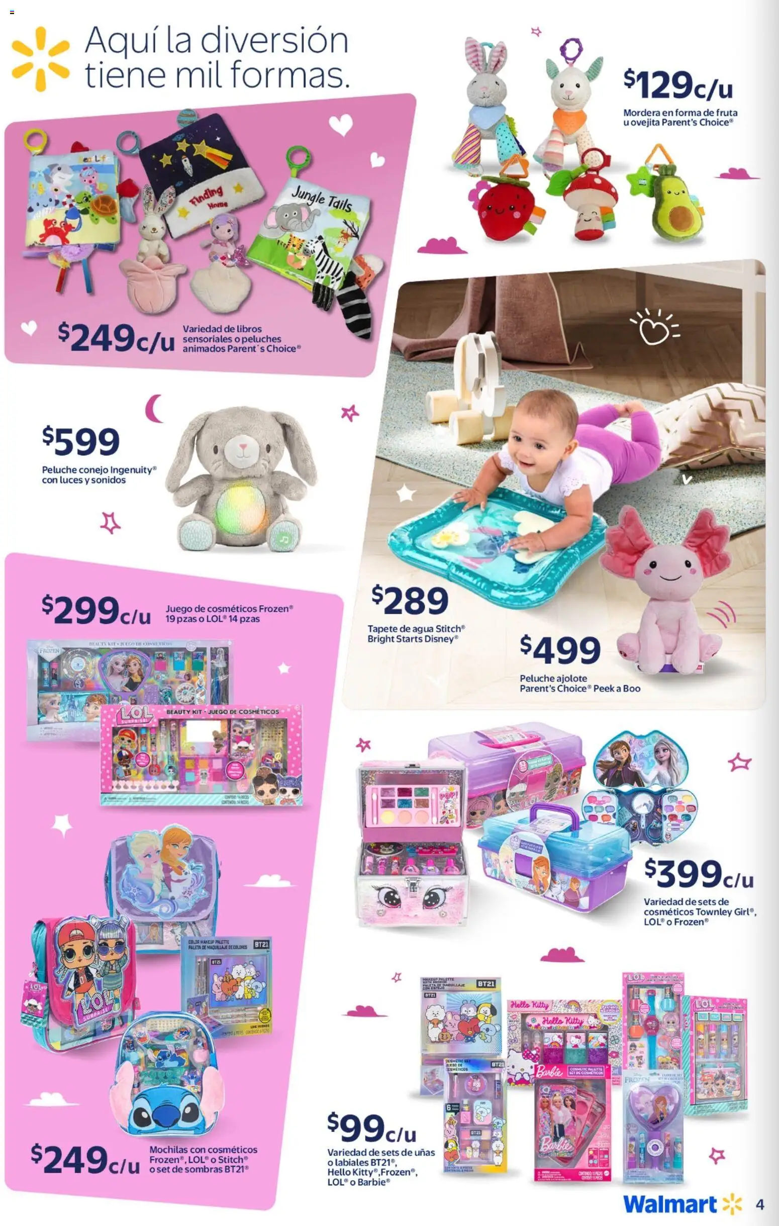 Nuevas ofertas de Walmart válidas en toda la República Mexicana desde el 20.11.2025. ¡Encuentra las mejores ofertas en Walmart folleto Tan grande como su imaginación! | Página: 4 | Productos: Paleta, Agua, Juego, Tapete