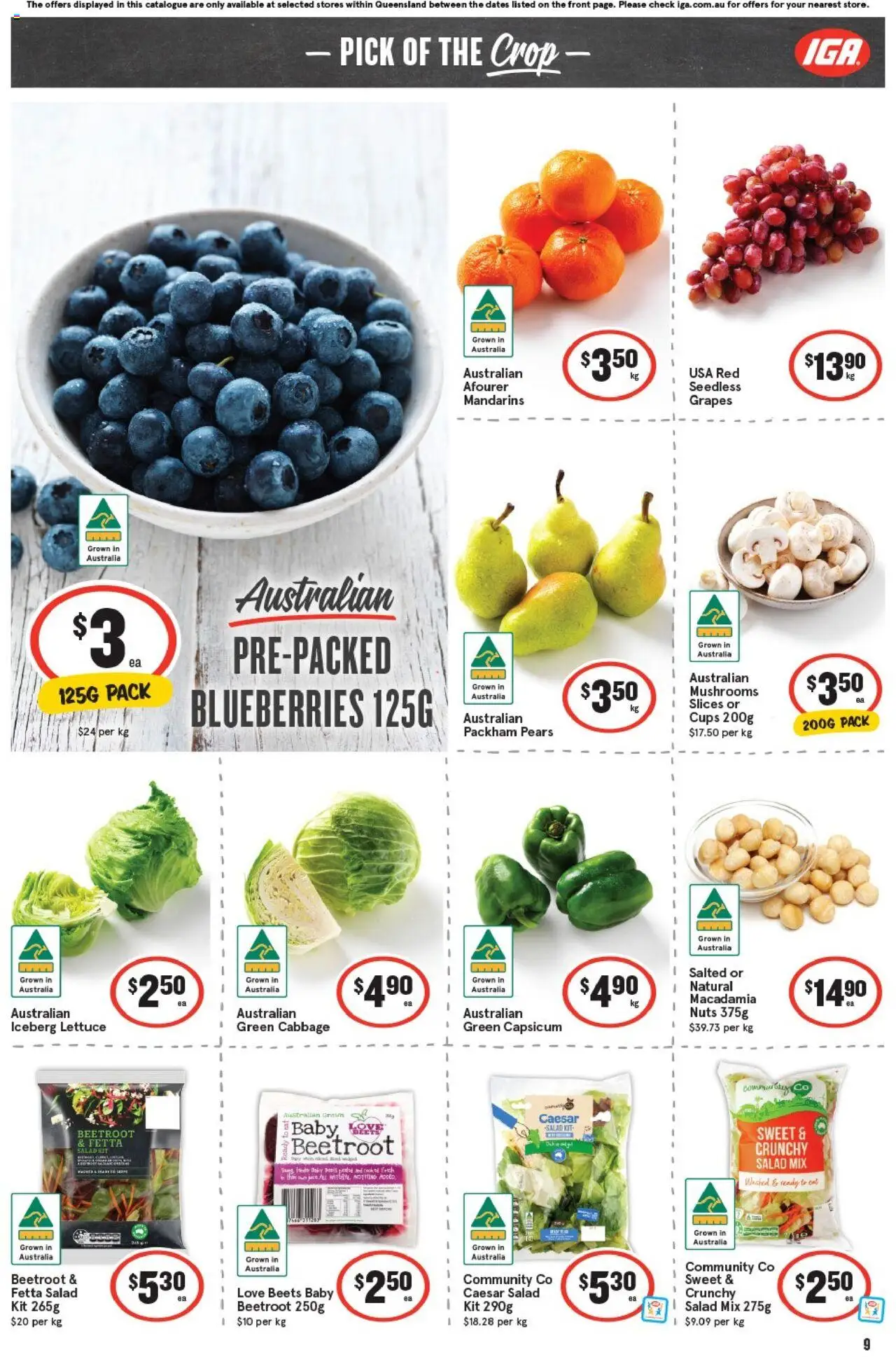 IGA catalogue - valid from 01.10.2025 | Page: 12 | Products: Beer, Pork, Beef, Seafood