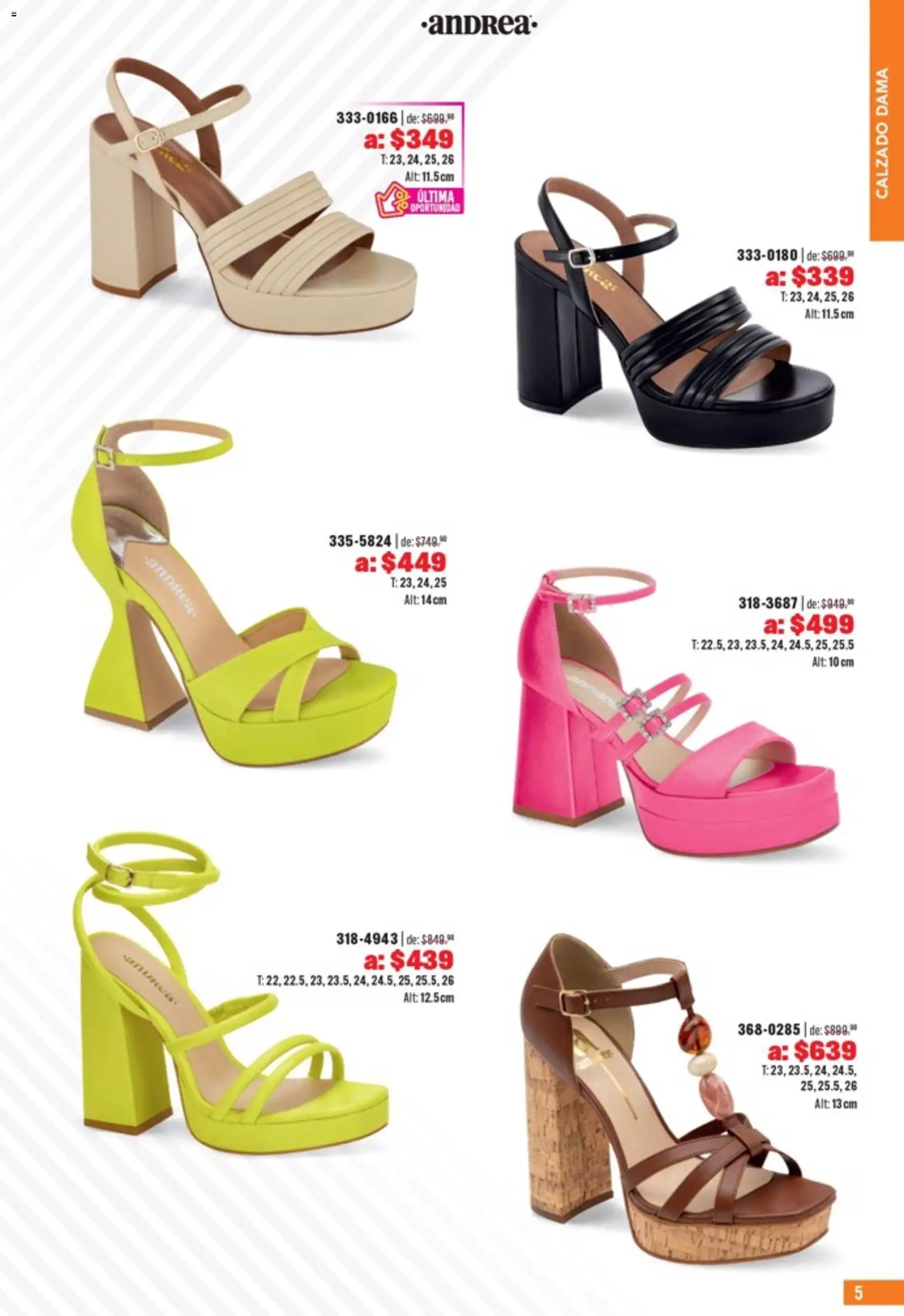 Nuevas ofertas de Andrea válidas en toda la República Mexicana desde el 05.04.2026. ¡Encuentra las mejores ofertas en Andrea catálogo Outlet! | Página: 5