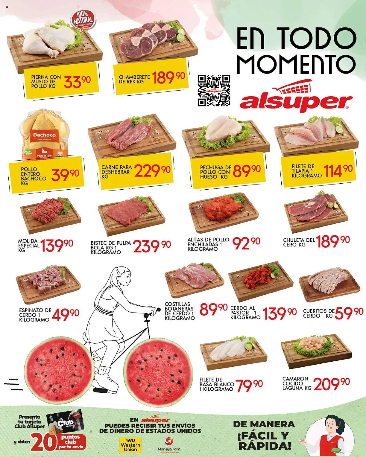 Nuevas ofertas de Alsuper válidas en toda la República Mexicana desde el 14.10.2025. ¡Encuentra las mejores ofertas en Alsuper - Folleto Zacatecas! | Página: 8 | Productos: Pollo, Cerdo, Res