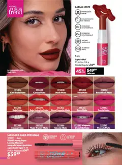 Nuevas ofertas de AVON válidas en toda la República Mexicana desde el 13.09.2025. ¡Encuentra las mejores ofertas en LABIAL MATE, Lápiz labial 15 tonos. 3,6 g! | Página: 59 | Productos: Máscara, Agua, Café, Lápiz labial