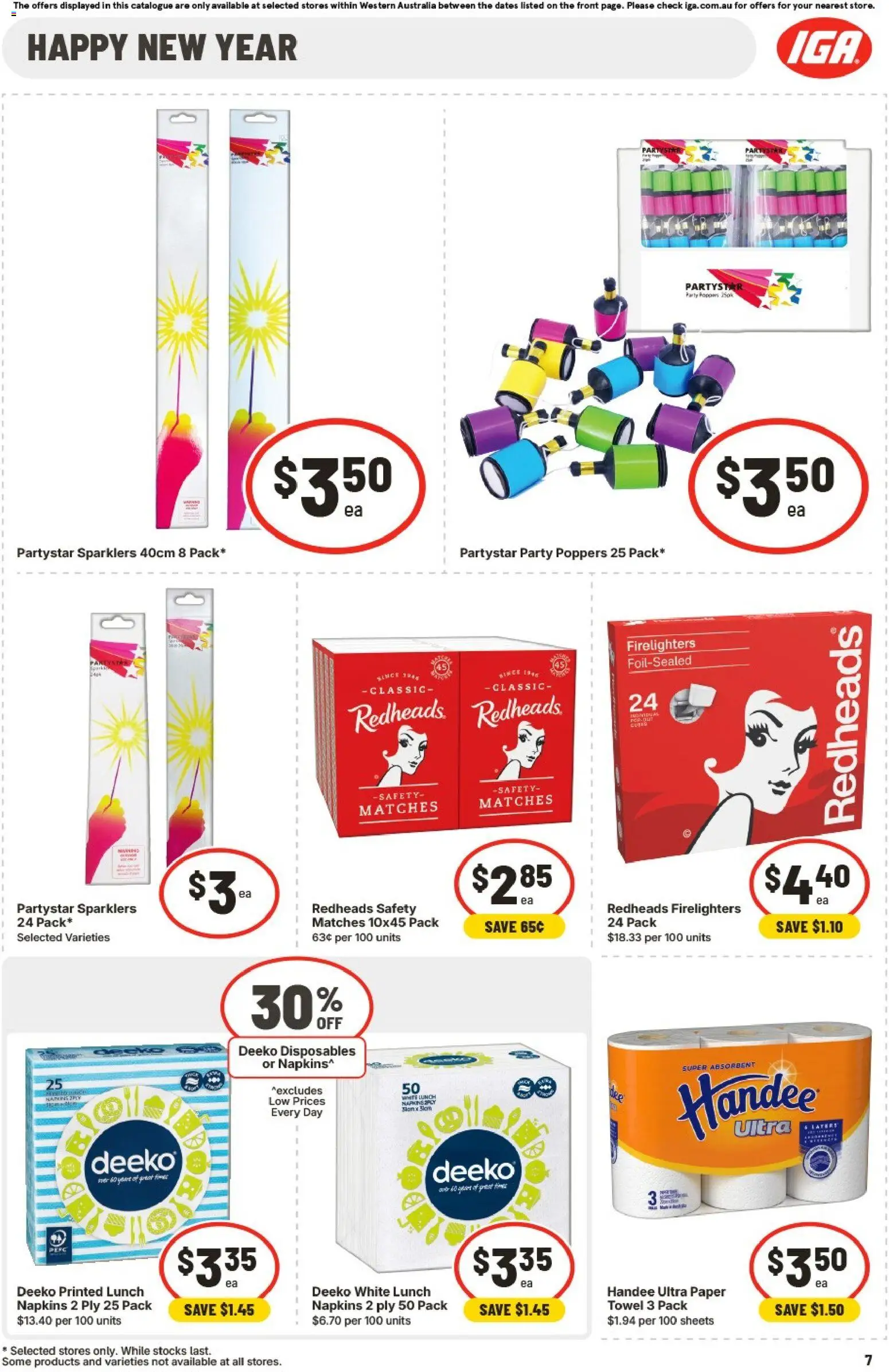 IGA catalogue - valid from 24.12.2025 | Page: 10 | Products: Napkins