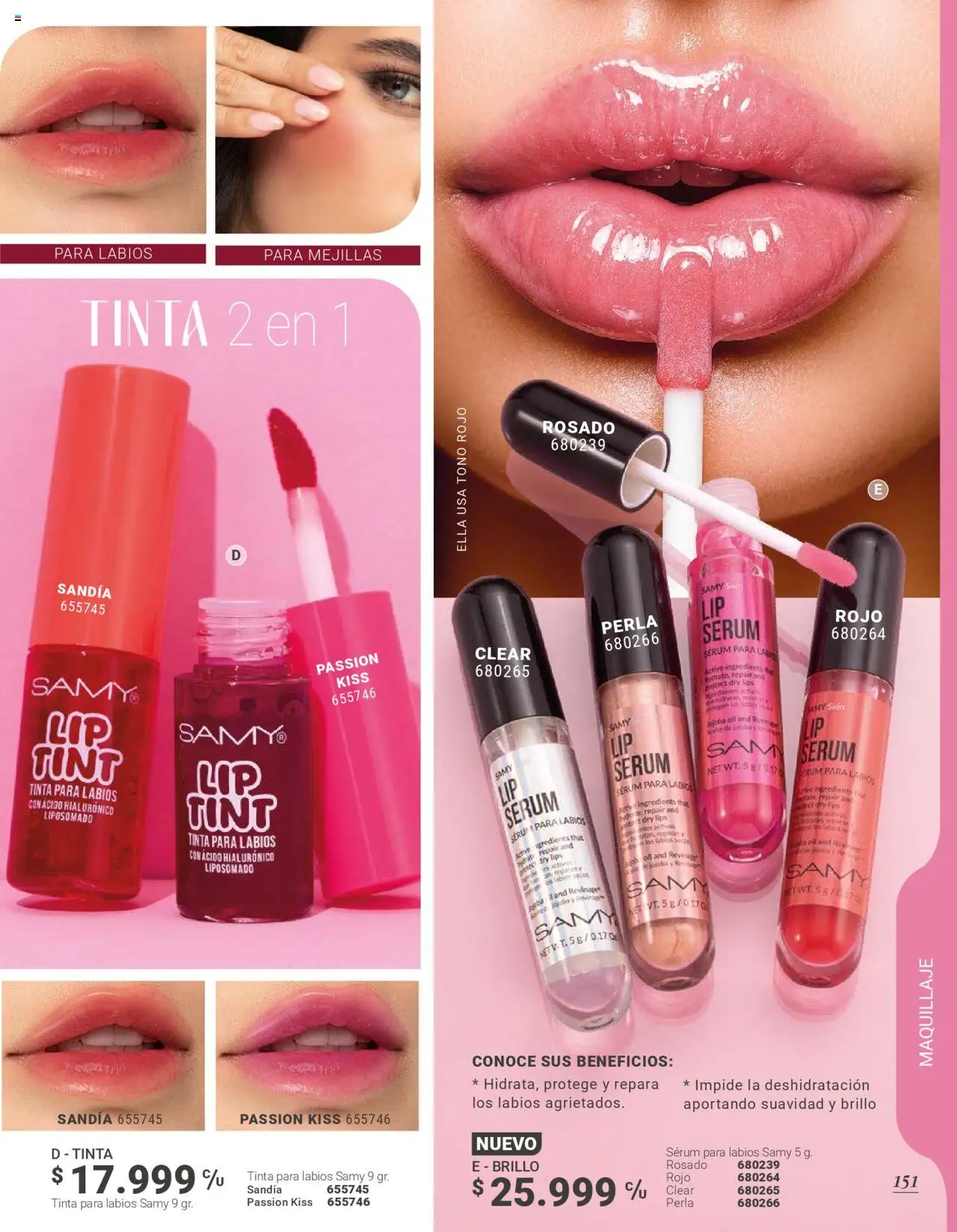 Carmel revista - valida desde el 28.07.2025 | Página: 153 | Productos: Serum, Brillo, Maquillaje