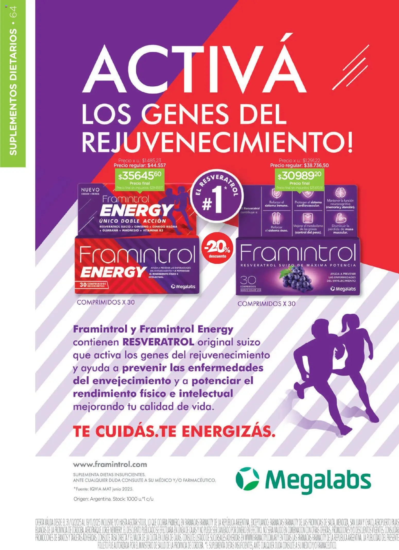 Farmacity catálogo │ válido desde el 30.10.2025 | Página: 64 | Productos: Uva, Té