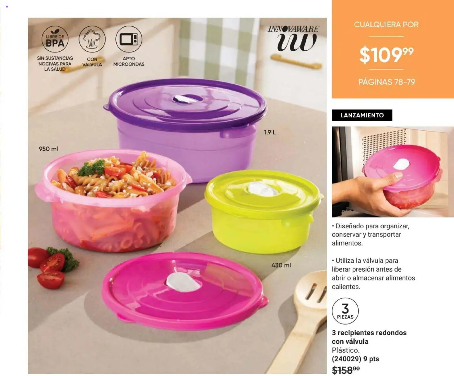 Nuevas ofertas de AVON válidas en toda la República Mexicana desde el 08.05.2026. ¡Encuentra las mejores ofertas en AVON Casa & Estilo 8 2026! | Página: 79 | Productos: Microondas, Válvula