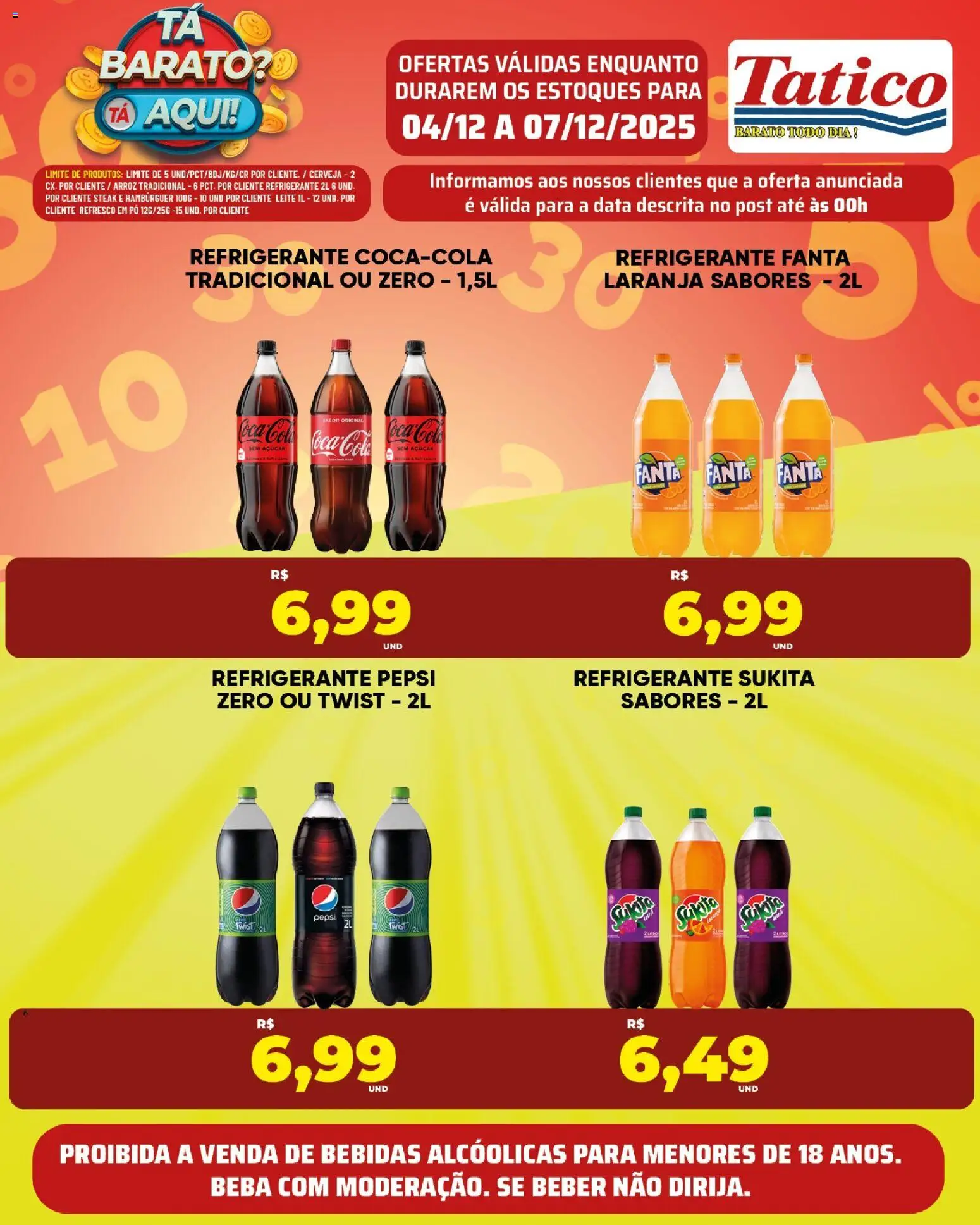 Tatico Folheto - válido de 05.12.2025 | Página: 22 | Produtos: Pó, Refresco, Leite, Arroz