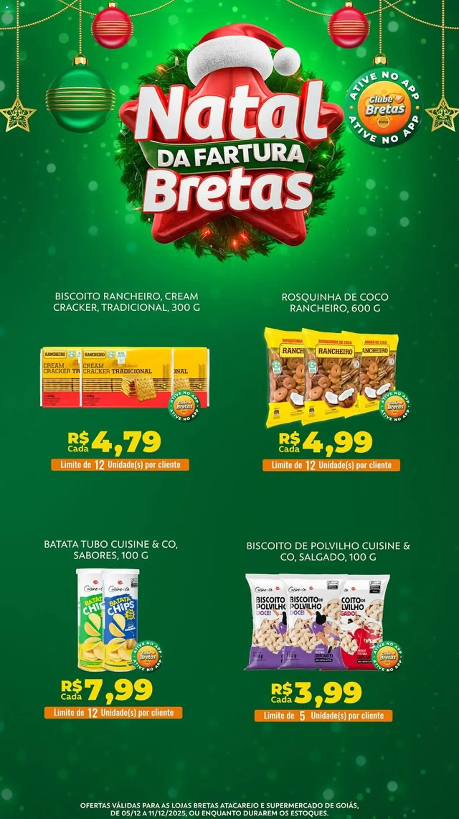 Bretas Folheto - válido de 05.12.2025 | Página: 2 | Produtos: Coco, Biscoito, Polvilho, Rosquinha