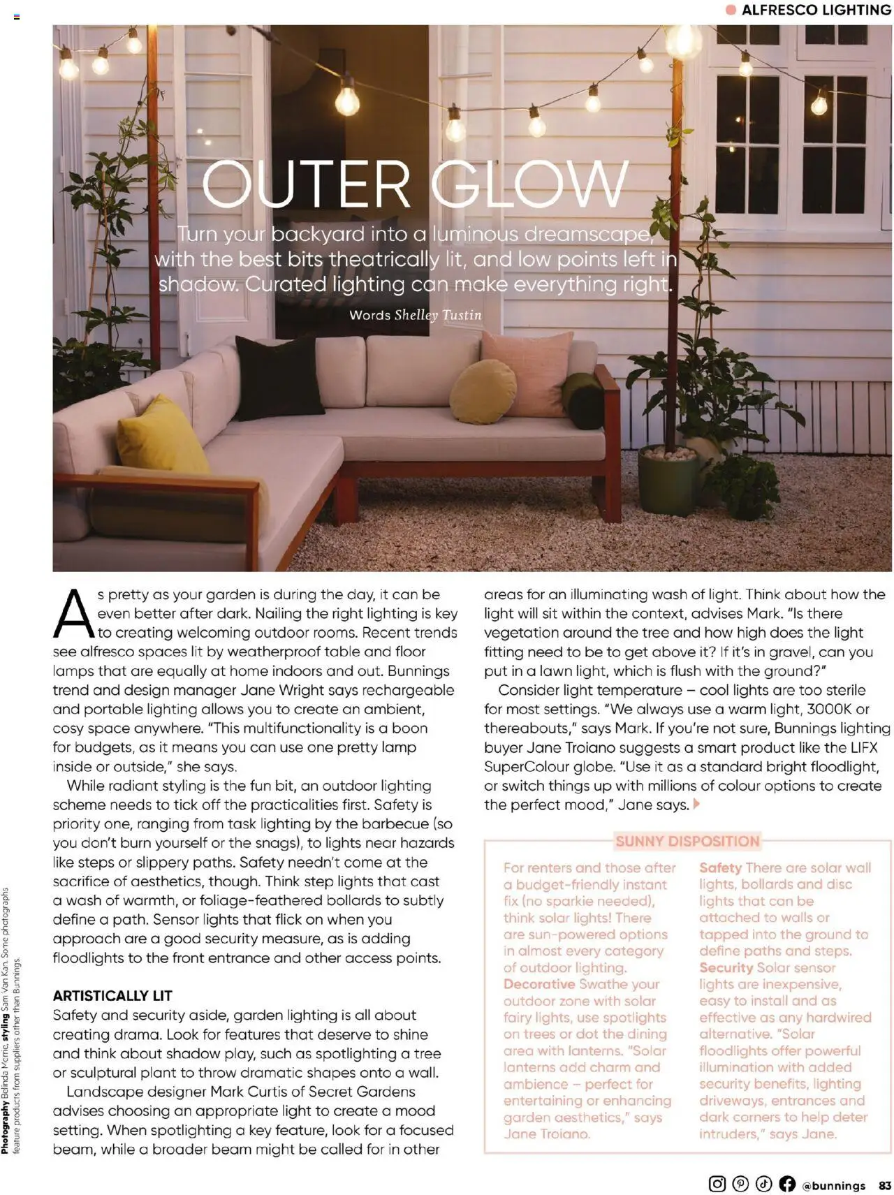 Bunnings Warehouse catalogue - valid from 01.10.2025 | Page: 83 | Products: Table, Lamp, Landscape, Portable