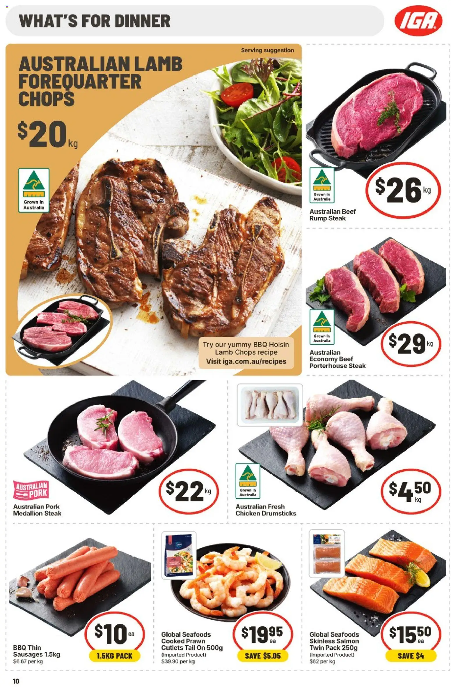 IGA catalogue - valid from 29.04.2026 | Page: 11 | Products: Chicken, Pork, Beef, Steak