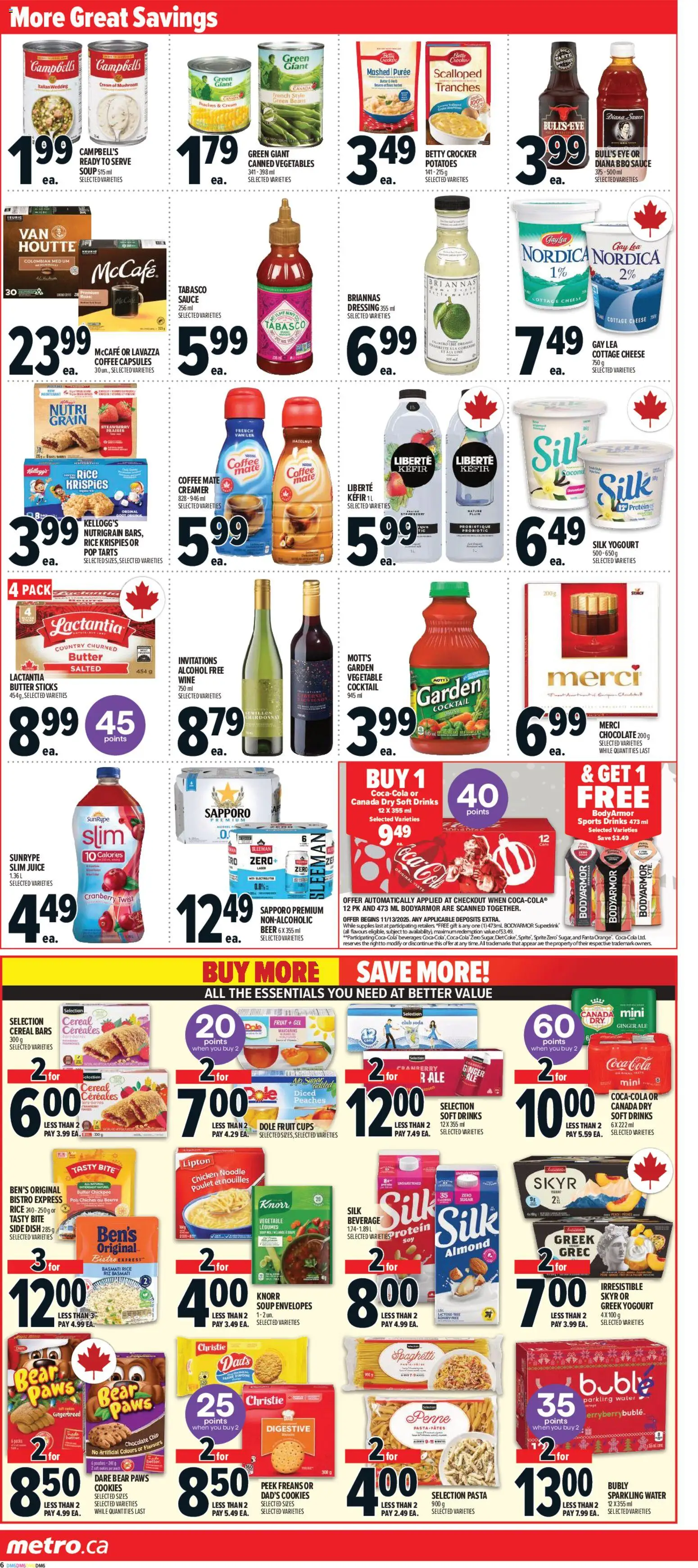 Metro flyer valid from 20.11.2025 | Page: 12 | Products: Rice, Cookies, Chocolate, Beer