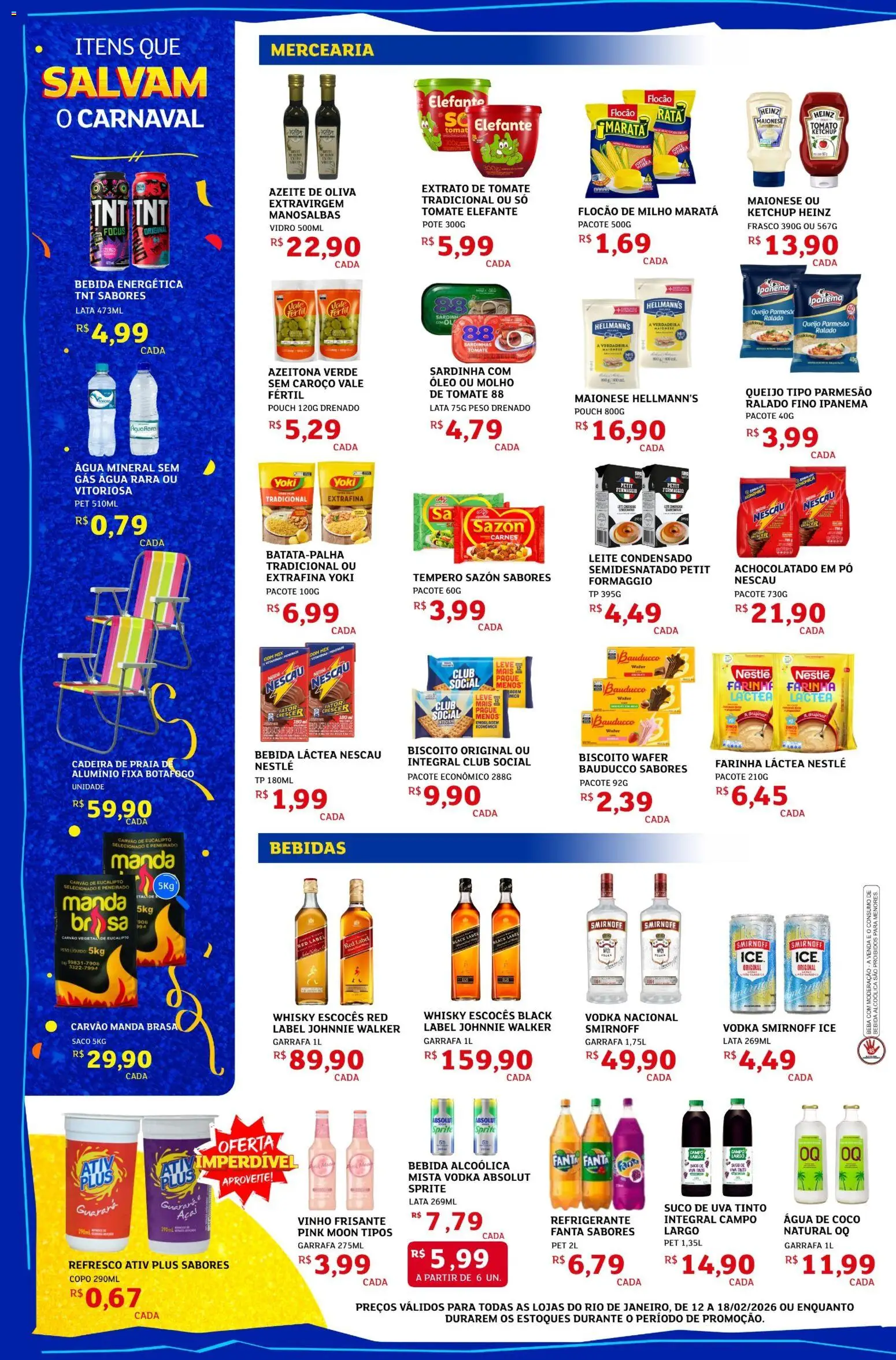 Assaí Atacadista Folheto - válido de 12.02.2026 | Página: 2 | Produtos: Coco, Água de coco, Nescau, Achocolatado