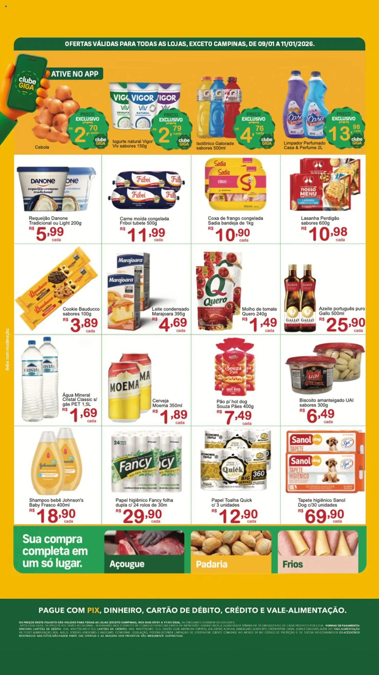 GIGA Atacado Folheto - válido de 09.01.2026 | Página: 2 | Produtos: Gatorade, Tapete higiênico, Bandeja, Requeijão