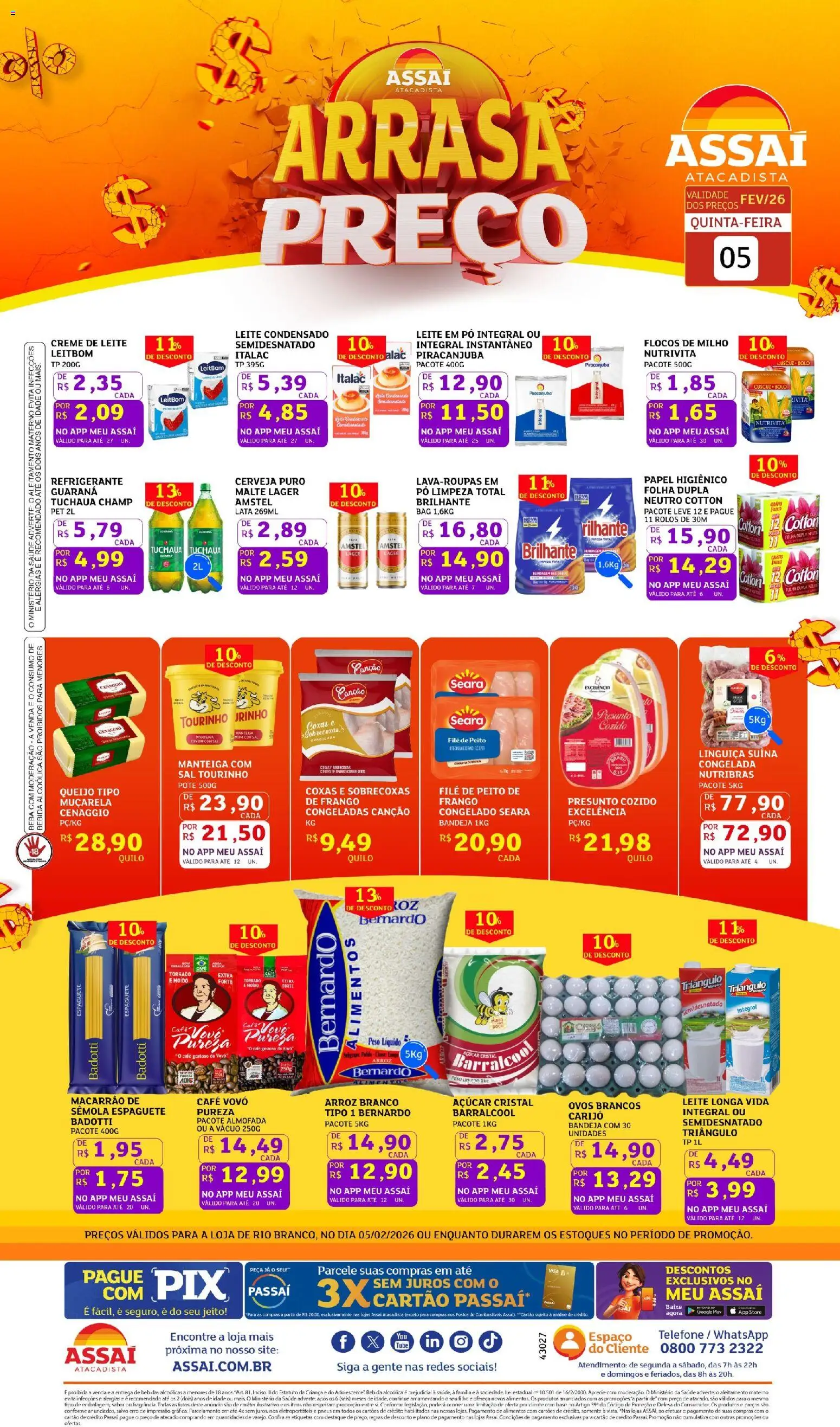 Assaí Atacadista Folheto - válido de 05.02.2026 | Página: 1