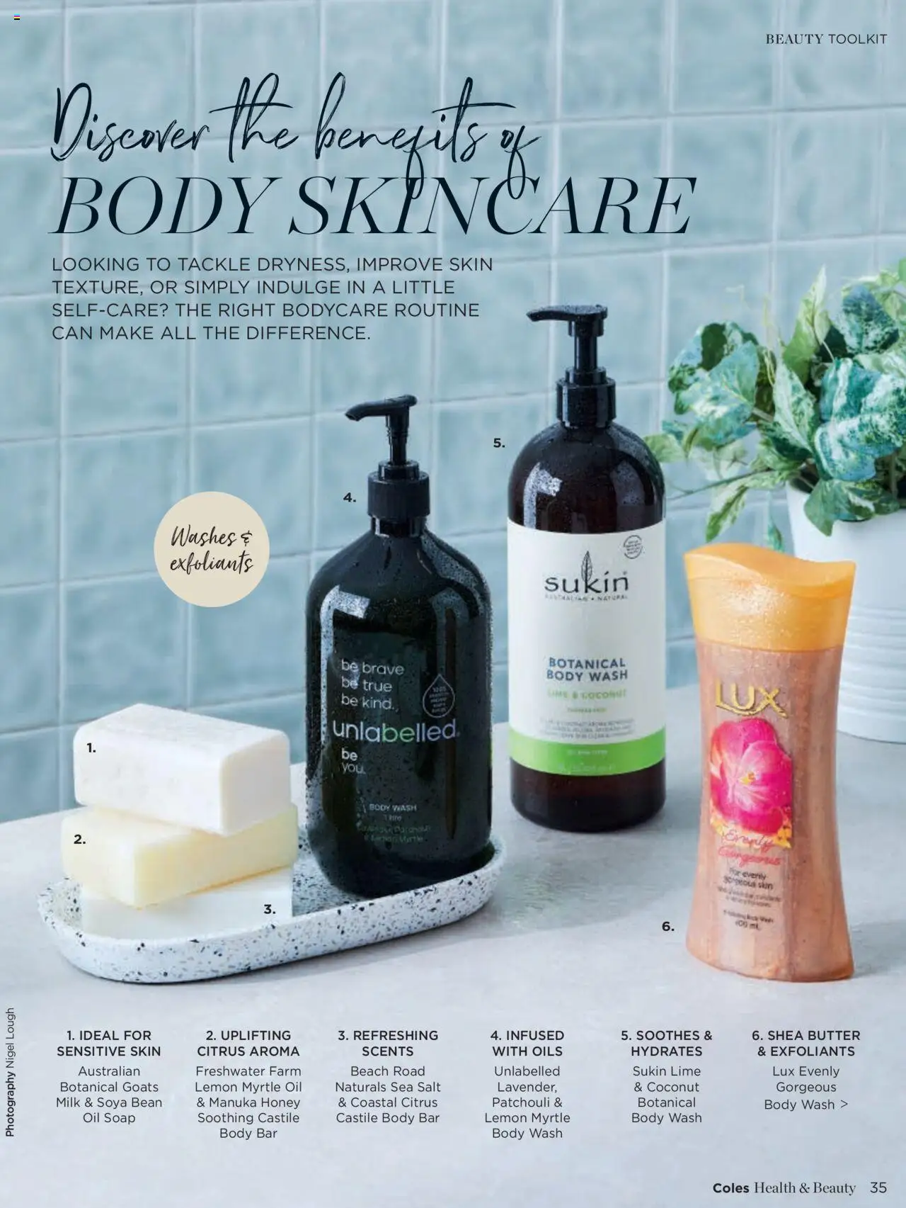 Coles catalogue - valid from 07.04.2025 | Page: 35 | Products: Butter, Honey, Lemon, Sensitive skin