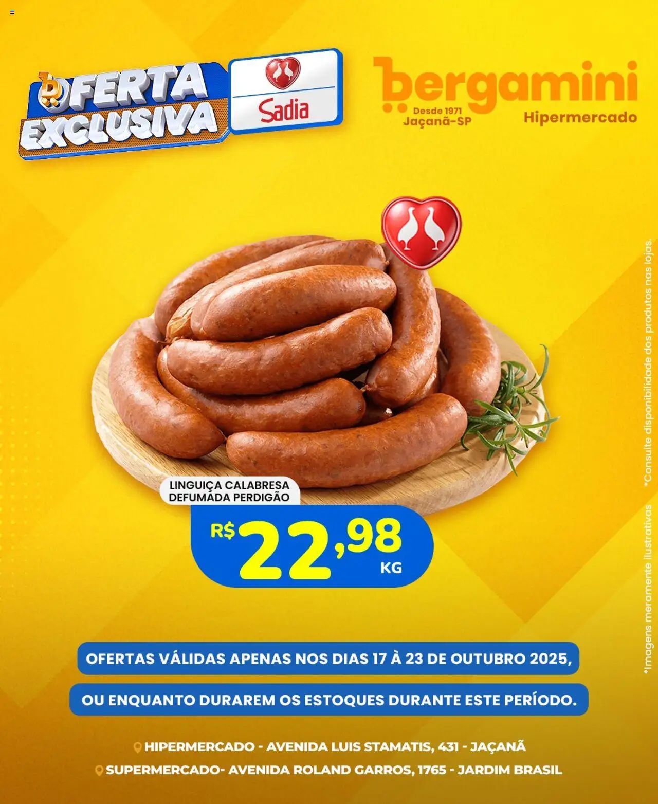 Supermercado Bergamini Folheto - válido de 17.10.2025 | Página: 4 | Produtos: Linguiça