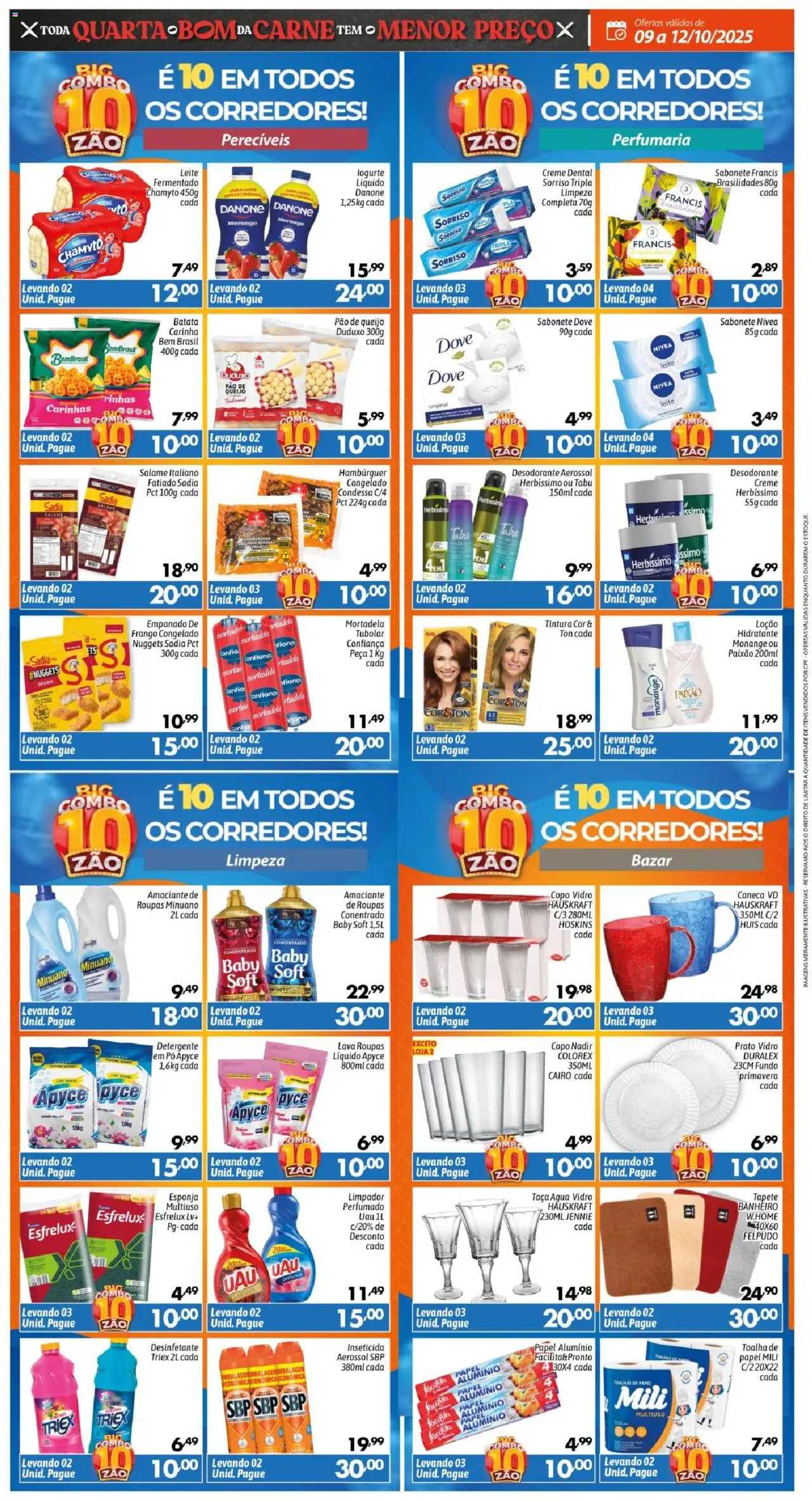 Big Compra Folheto - válido de 09.10.2025 | Página: 3 | Produtos: Queijo, Carne, Dove, Desinfetante