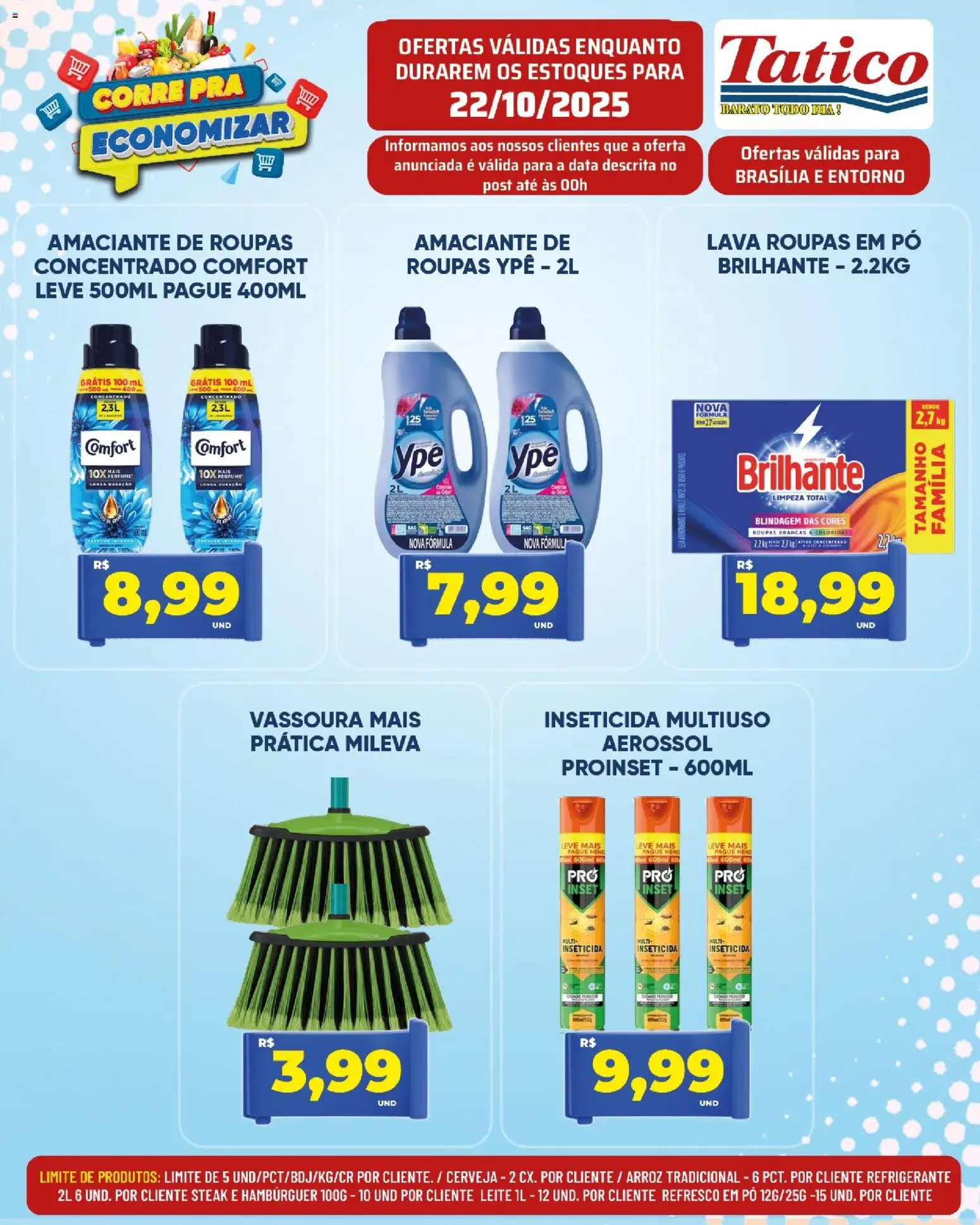 Tatico Folheto - válido de 23.10.2025 | Página: 15 | Produtos: Amaciante de roupas, Cerveja, Hambúrguer, Refrigerante