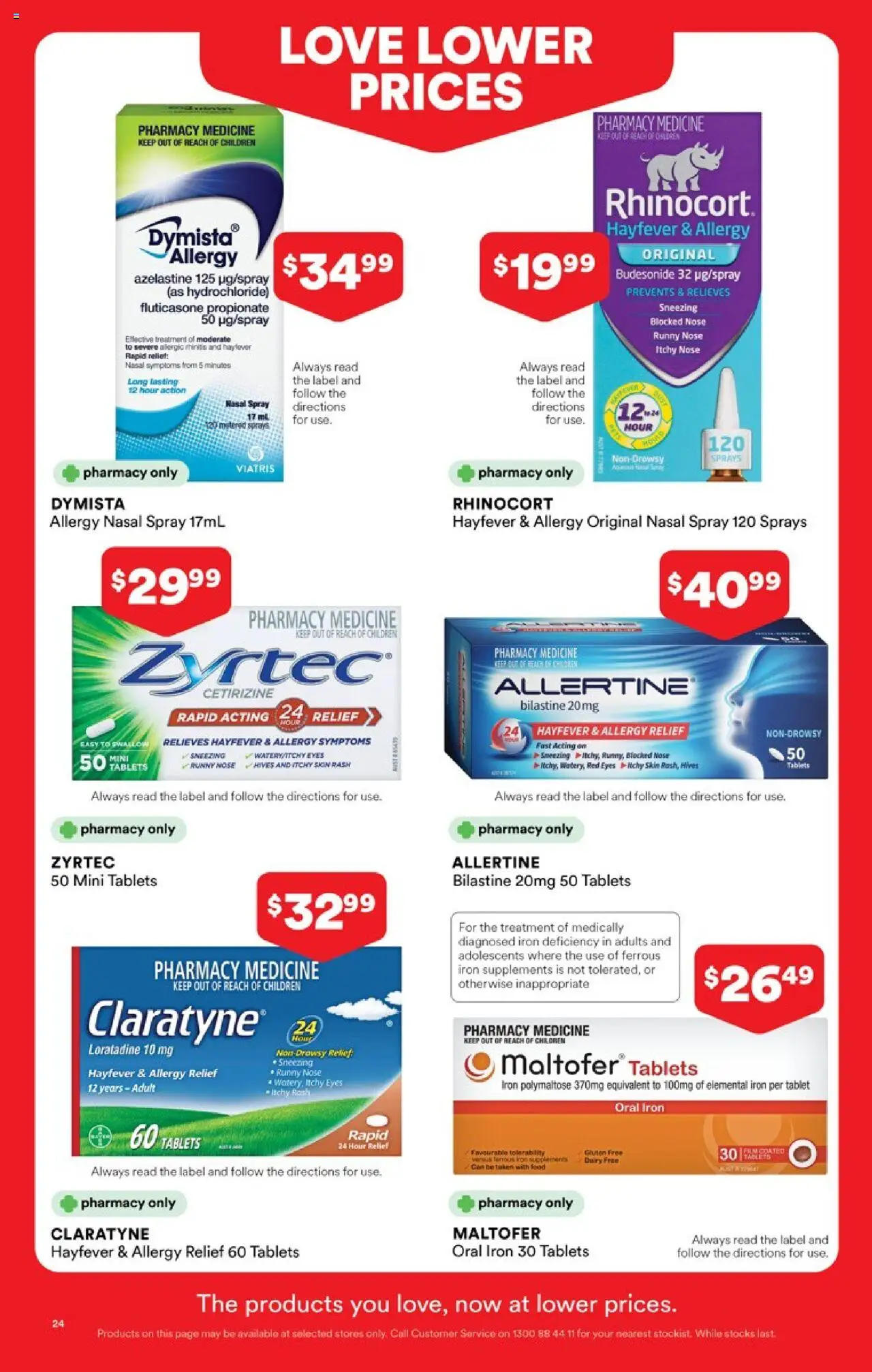 Priceline Pharmacy catalogue - valid from 16.10.2025 | Page: 24 | Products: Tablet, Nasal spray, Runny nose, Treatment