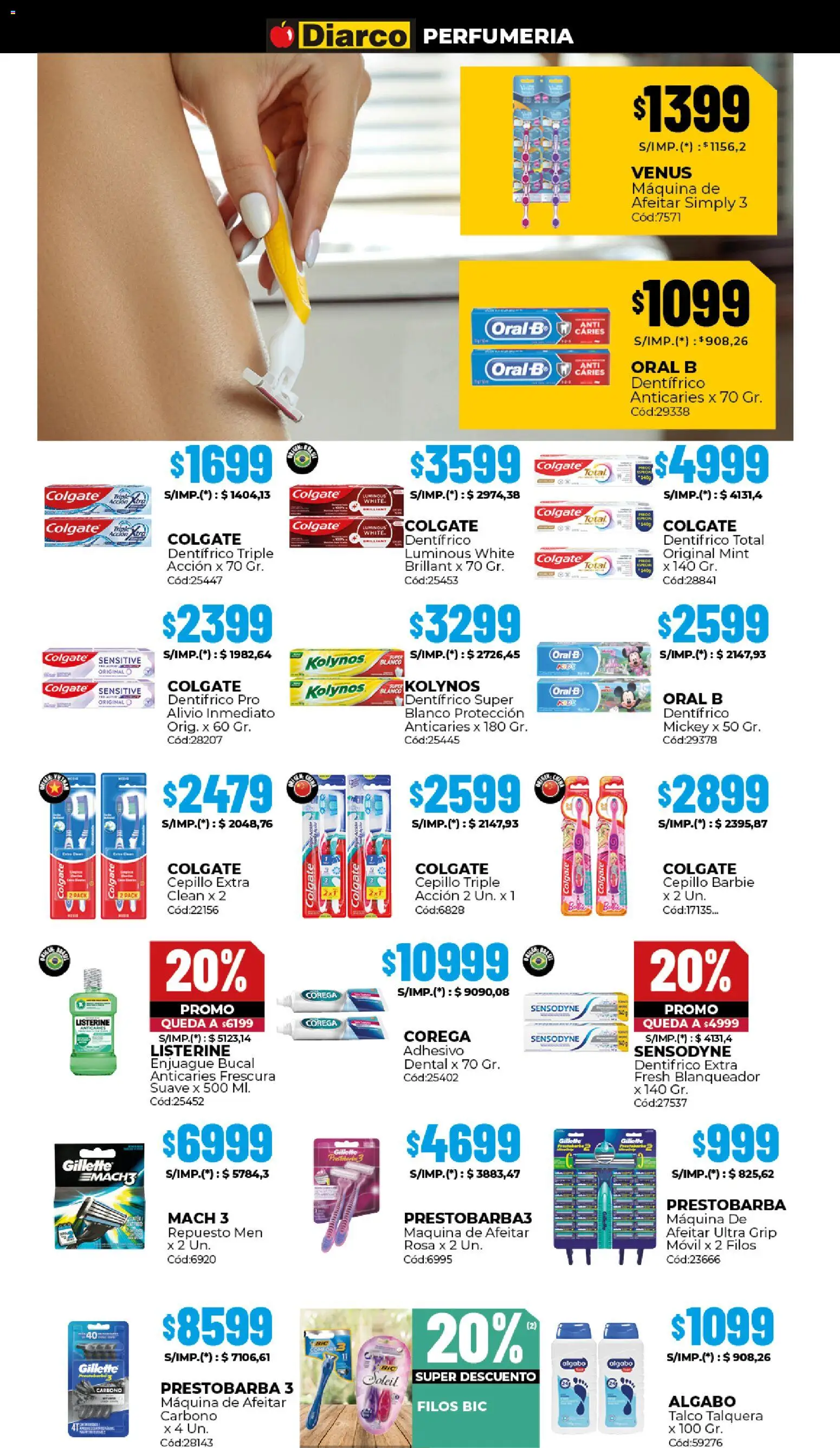 Diarco ofertas │ válido desde el 12.01.2026 | Página: 14 | Productos: Movil, Maquina de afeitar, Cepillo, Enjuague bucal