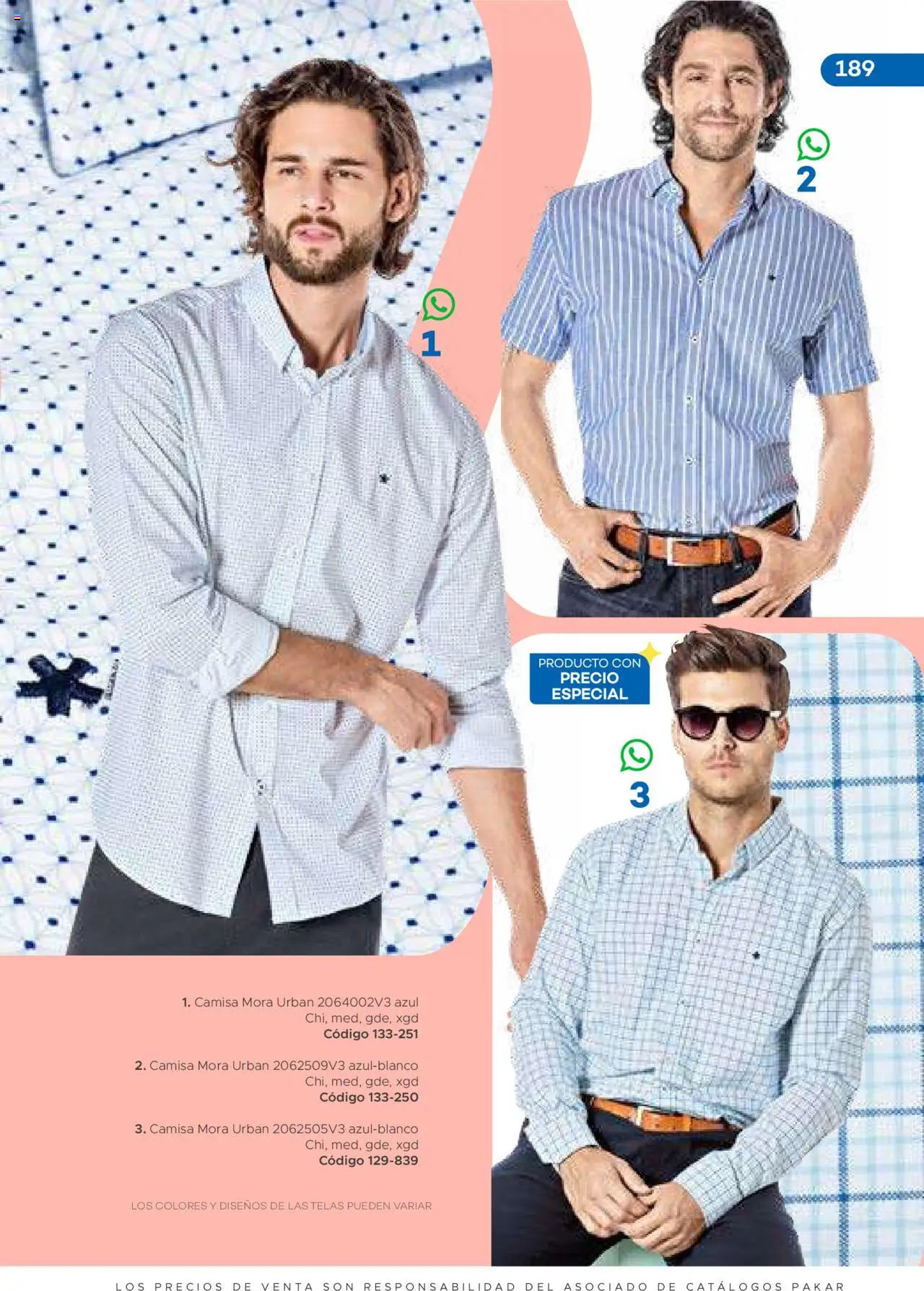 Nuevas ofertas de SC Pakar válidas en toda la República Mexicana desde el 31.01.2025. ¡Encuentra las mejores ofertas en SC Pakar catálogo Ropa! | Página: 189 | Productos: Camisa