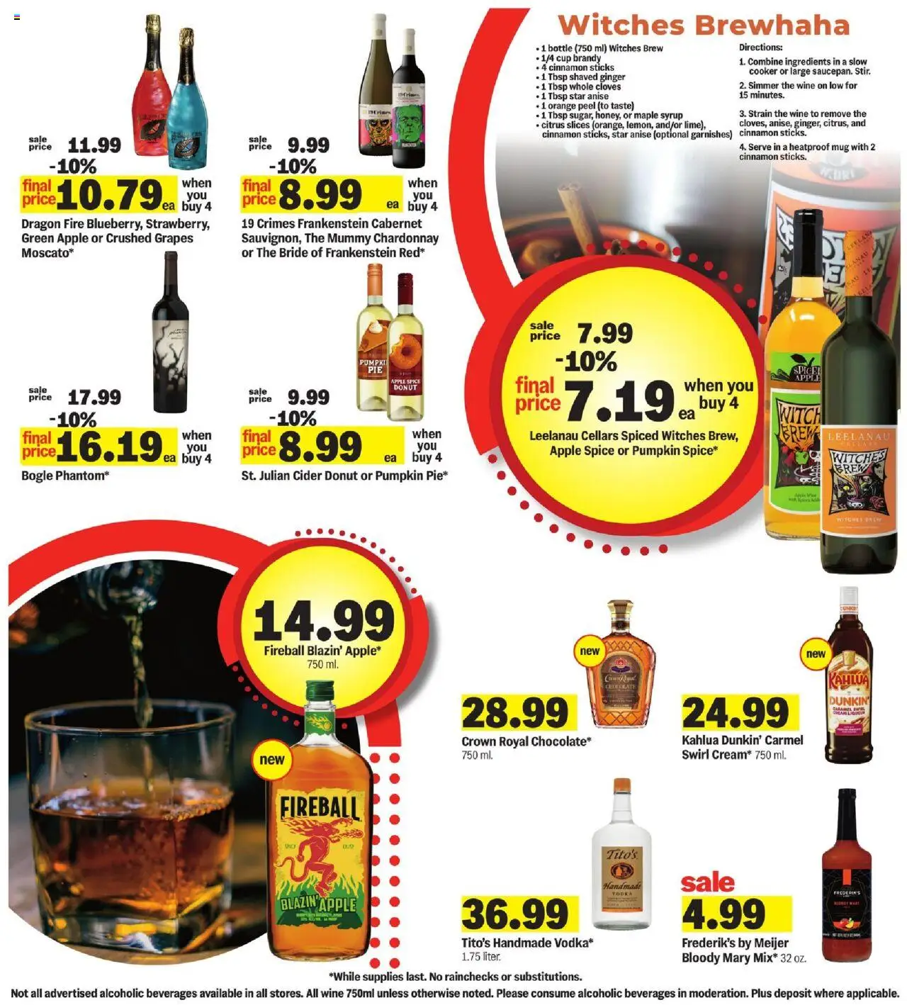 Meijer Weekly Ad - valid from 08.10.2025 | Page: 19 | Products: Cooker, Wine, Pumpkin, Grapes