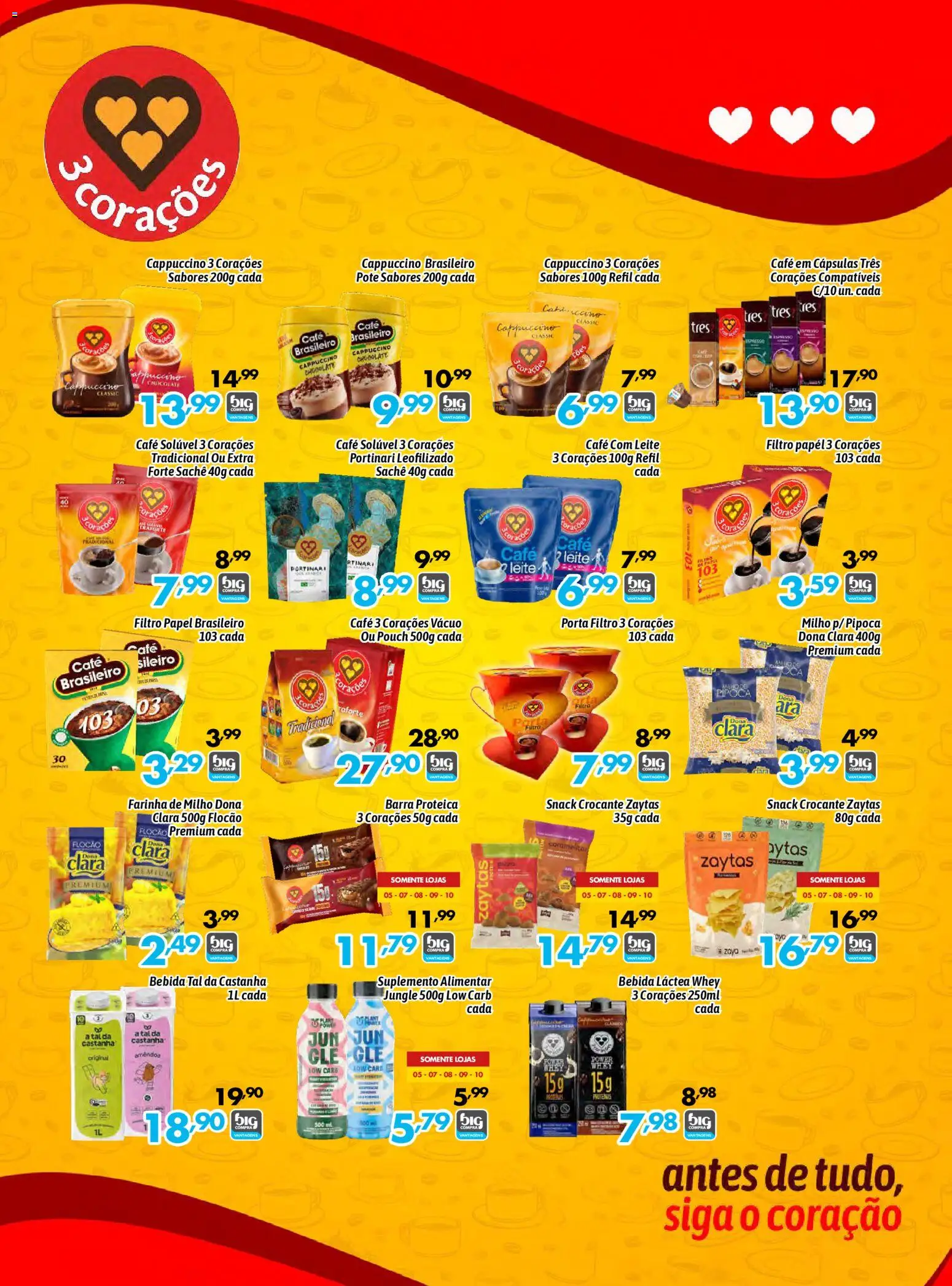 Big Compra Folheto - válido de 07.03.2026 | Página: 20 | Produtos: Tres corações, Café, Chocolate, Pipoca