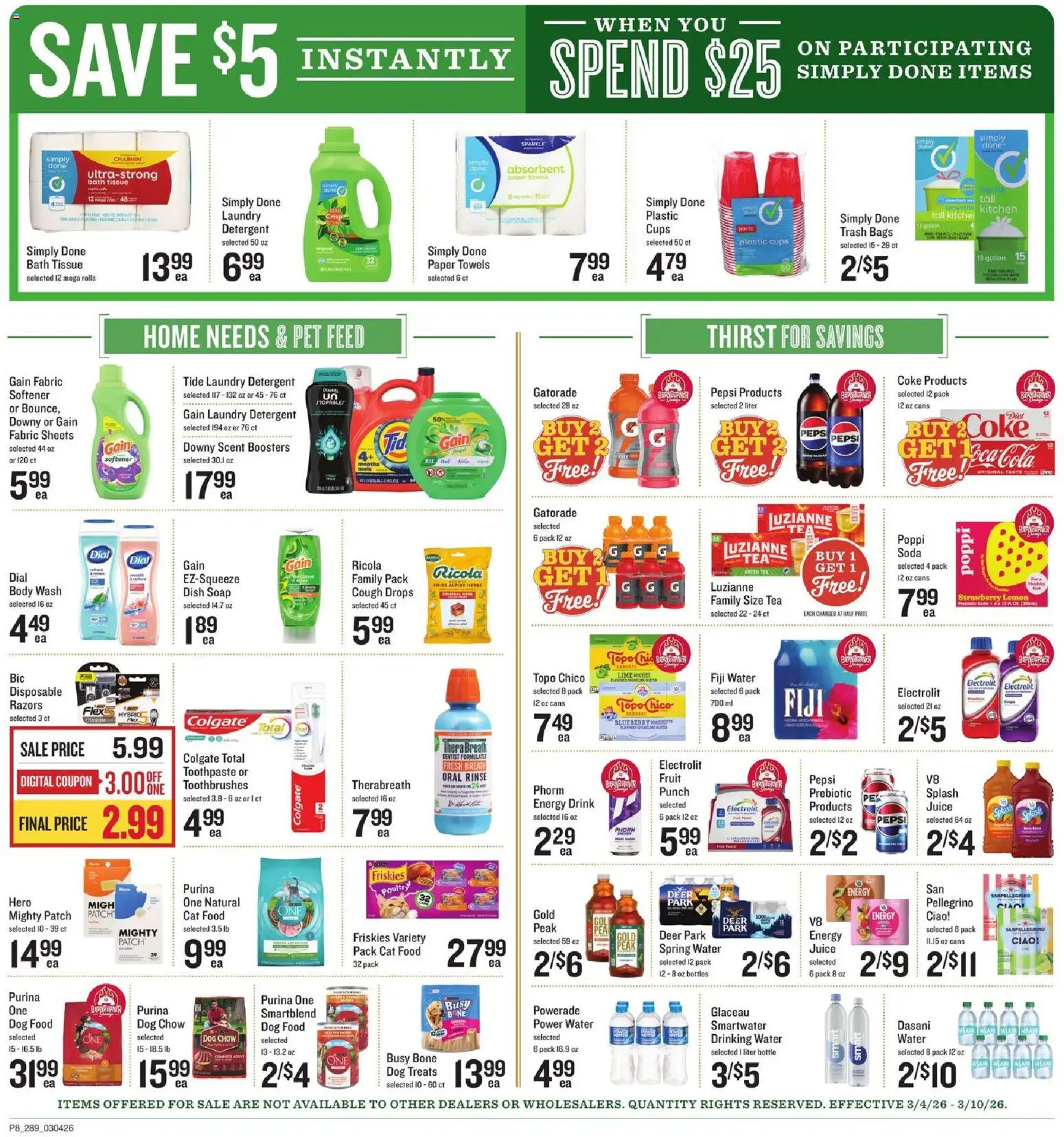 Lowes Foods Weekly Ad - GA - valid from 04.03.2026 | Page: 13 | Products: Juice, Toothpaste, Tea, Body Wash