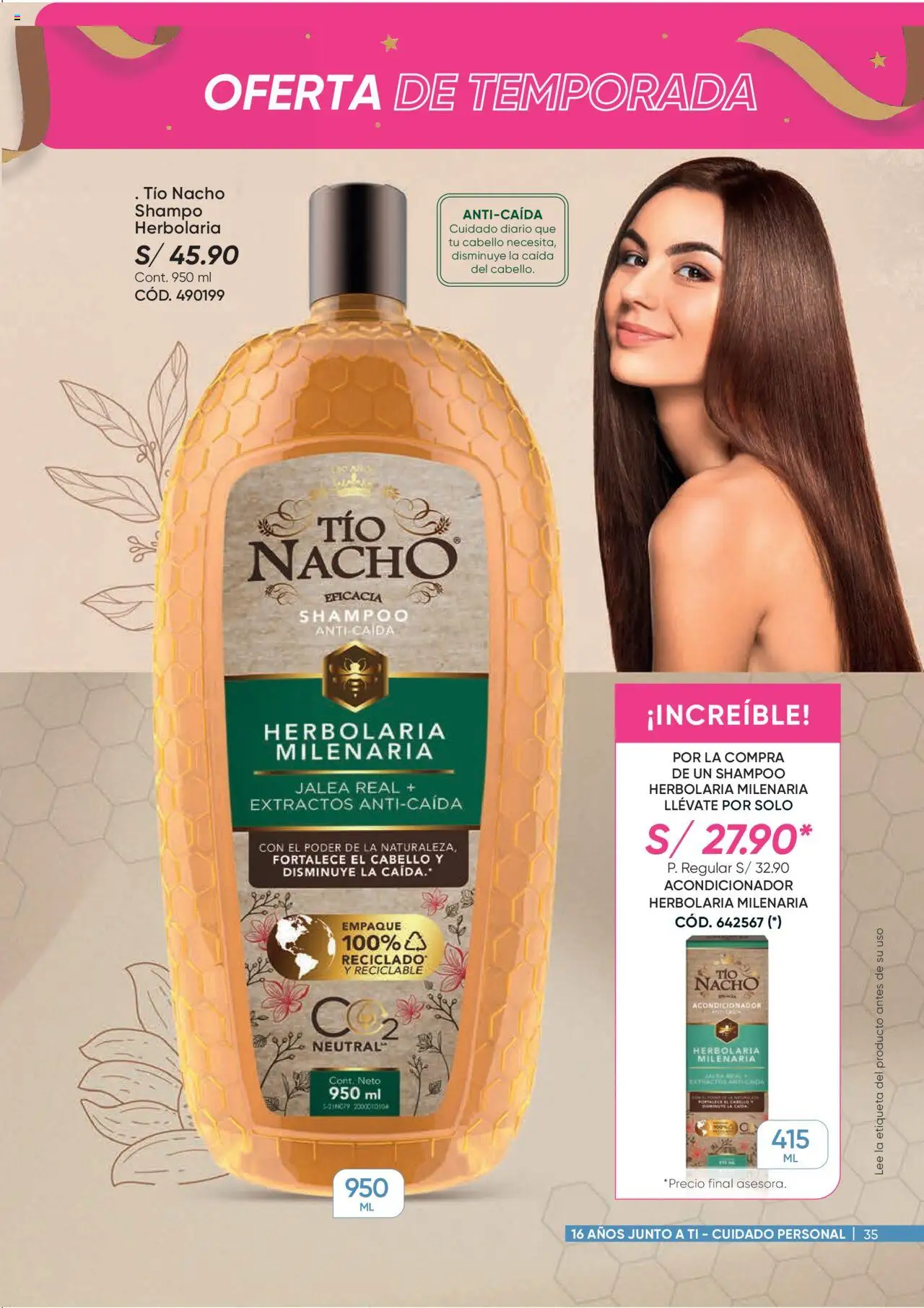 Catálogo Azzorti válido desde 15.09.2025 | Página: 35 | Productos: Shampoo, Acondicionador, Empaque